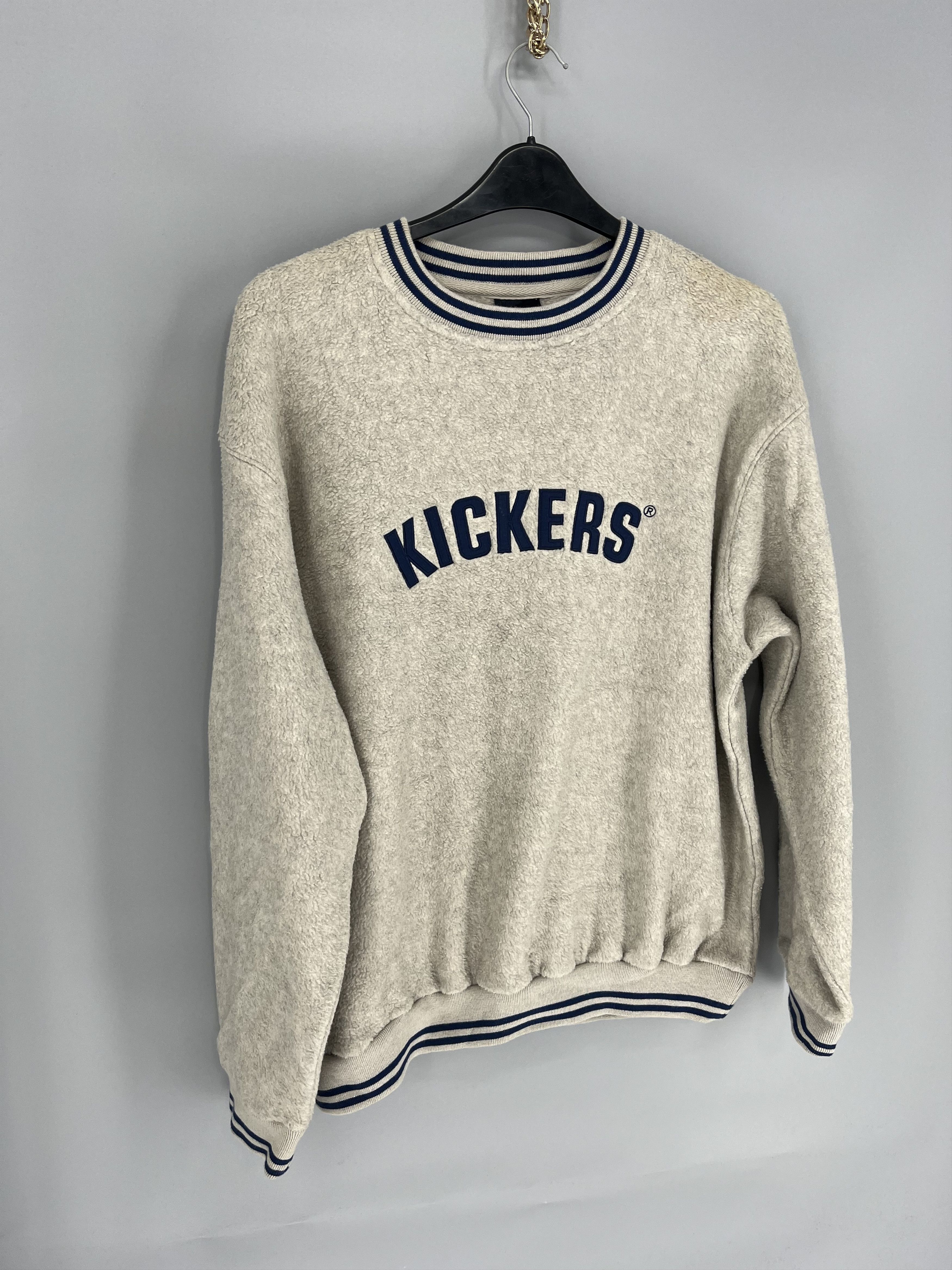 Kickers Vintage KICKERS LOGO FLEECE SWEATSHIRT SHERPA OLD 90s y2k Size US M / EU 48-50 / 2 - 2 Thumbnail