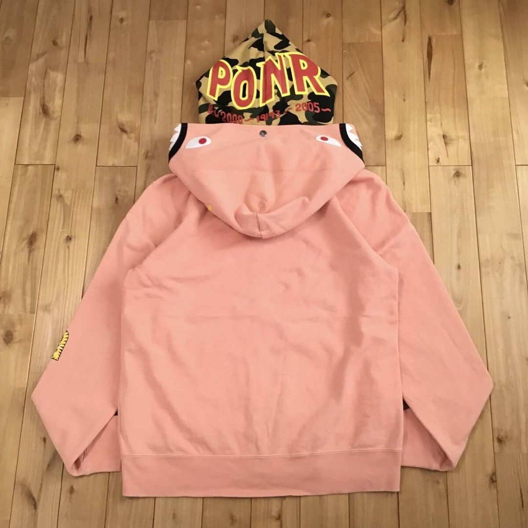 Bape BAPE CAMO Double Shark Full Zip Hoodie Salmon a bathing ape Size US XL / EU 56 / 4 - 2 Thumbnail