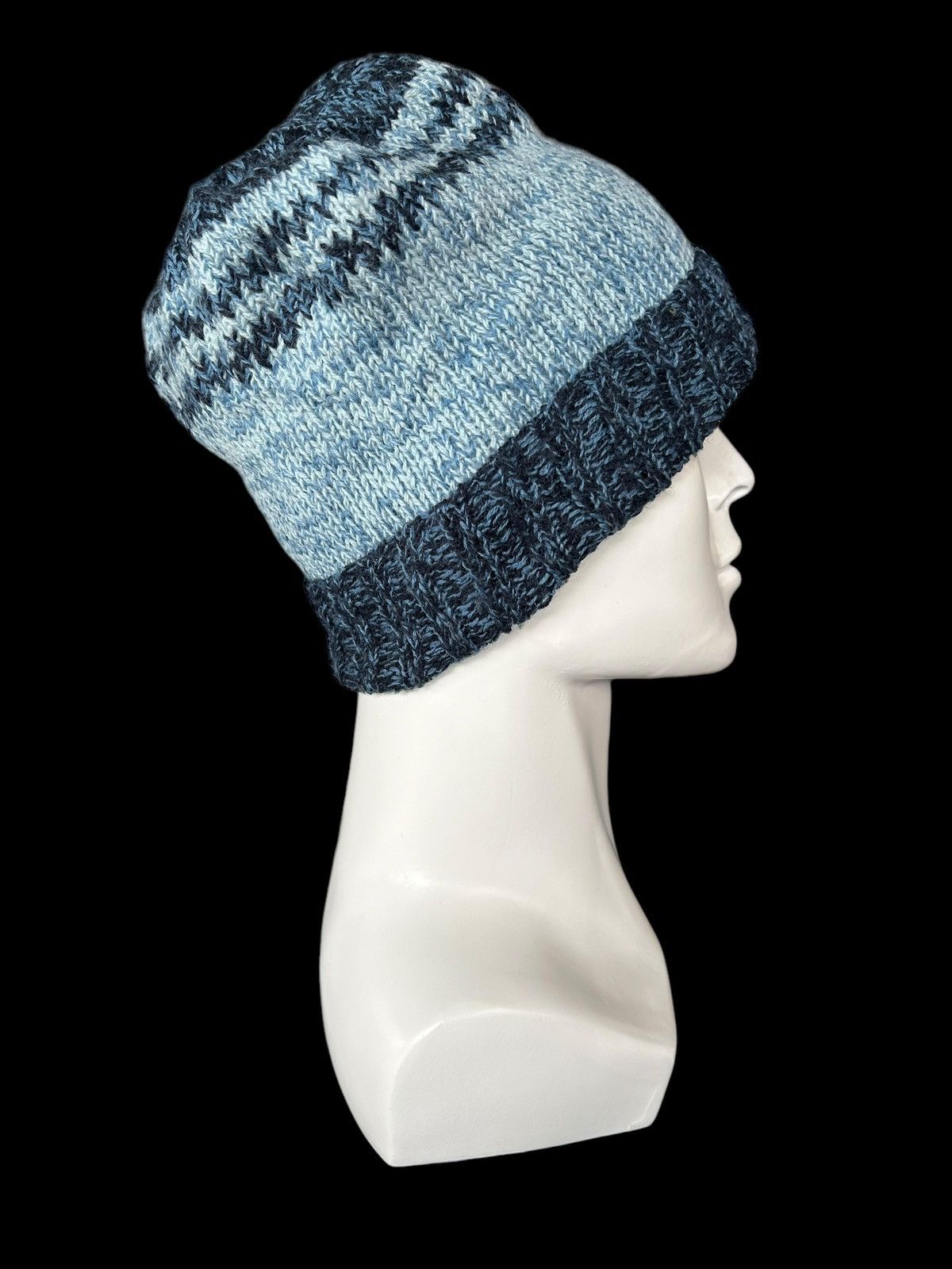 Japanese Brand × Kapital × Vintage Crochet knitted Handmade Beanie Hats Rare Design☠️☠️ Size ONE SIZE - 3 Thumbnail