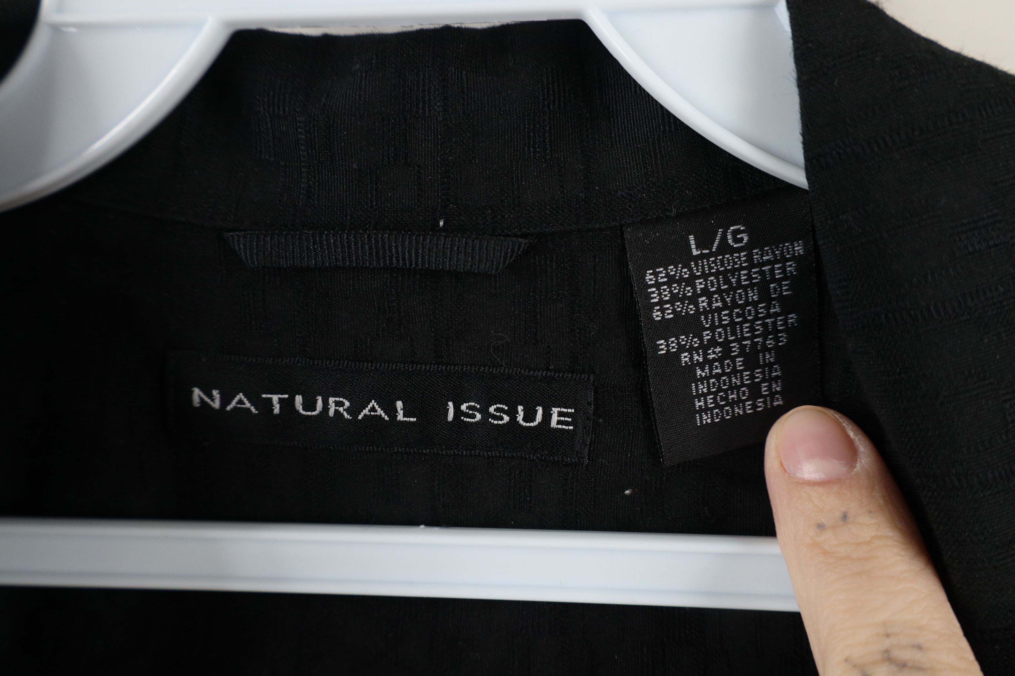Vintage Vintage 90s Streetwear Camp Collar Button Shirt Black Size US L / EU 52-54 / 3 - 6 Thumbnail