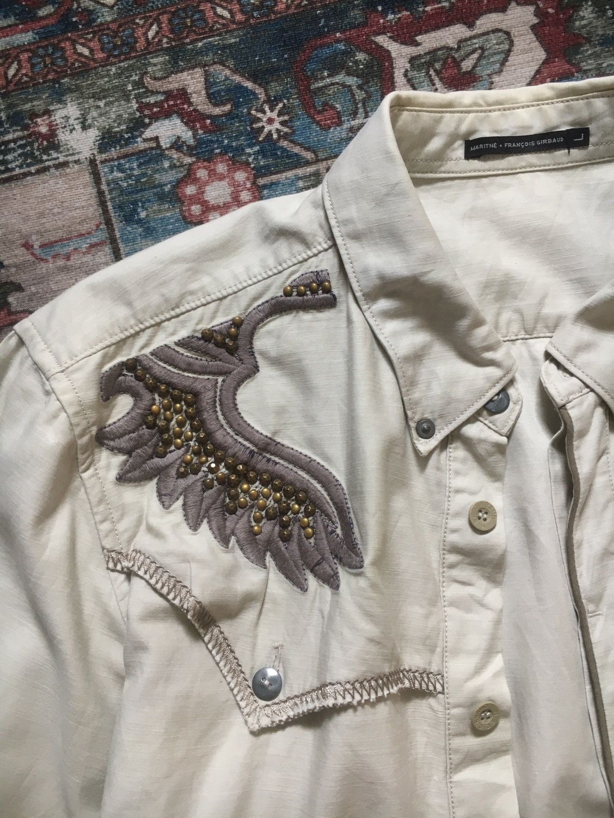 Marithe + Francois Girbaud Marithe Francois Girbaud Shirt Size US L / EU 52-54 / 3 - 4 Thumbnail