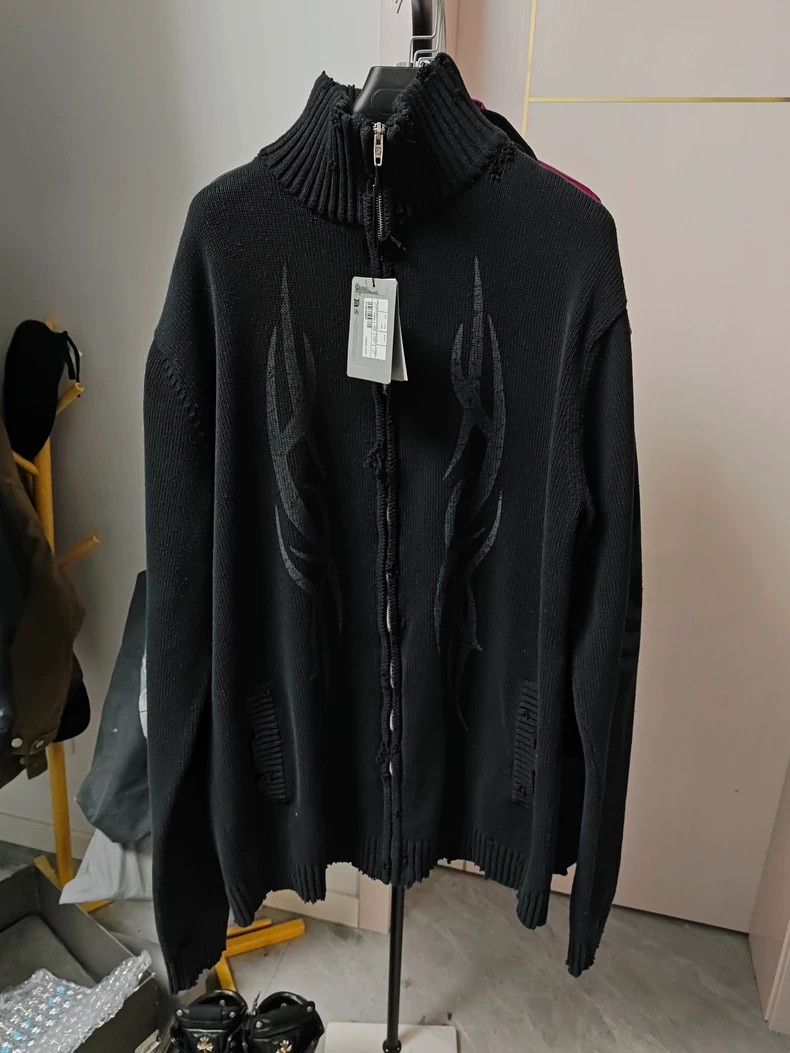Balenciaga Balenciaga 24 Show Y2k Dragon Zipper Sweater 2502-Nextarrow Size US M / EU 48-50 / 2 - 1 Thumbnail