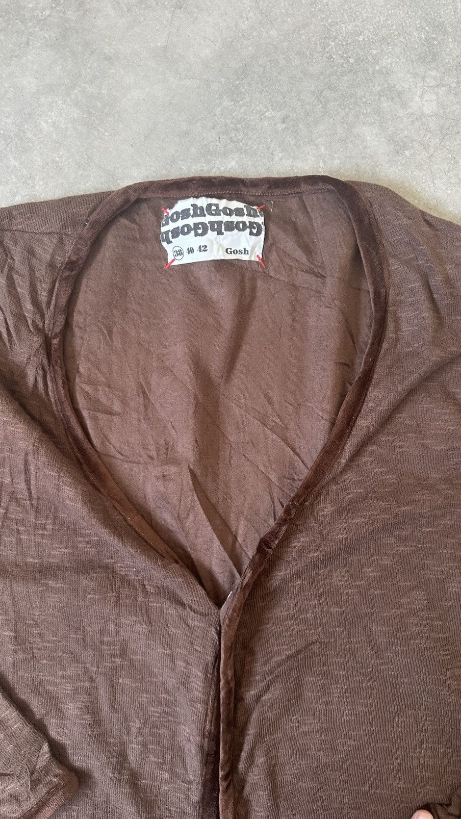 Japanese Brand VINTAGE GOSH GOSH JAPANESE TWILL CARDIGAN Size US XXL / EU 58 / 5 - 4 Thumbnail
