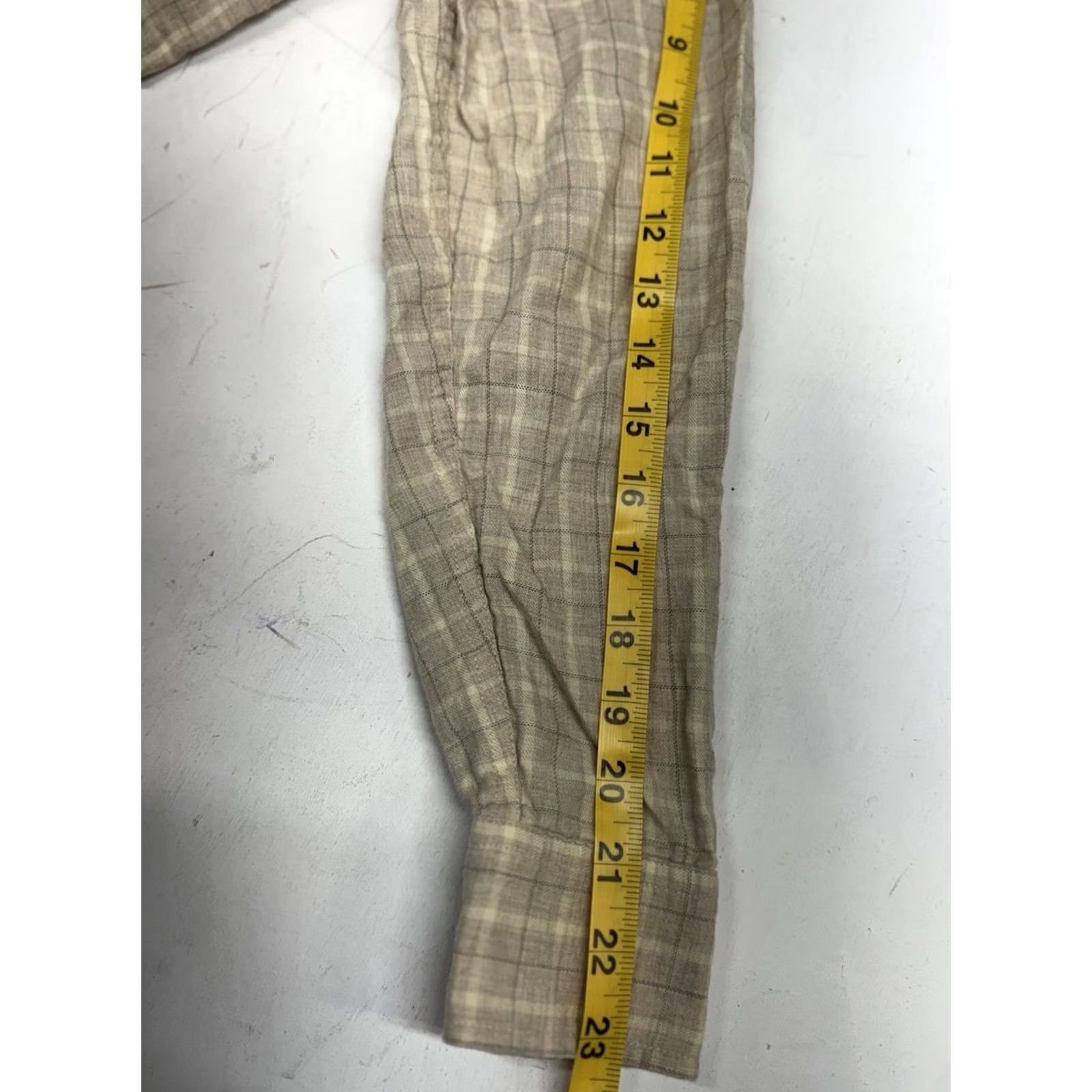 Taylor Stitch Taylor Stitch Shirt Mens Size 38 Button Down Plaid Organic Cotton Flannel Beige Regular Fit Button-Up Casual Workwear Travel Womens? Size US M / EU 48-50 / 2 - 6 Thumbnail