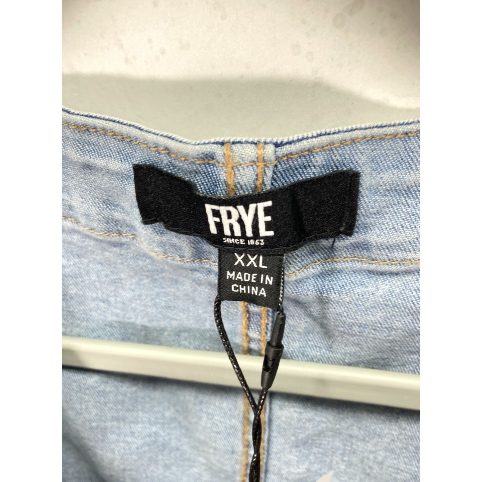 Frye Frye Denim Dress Women 2XL Blue Button Belt Light Wash Cotton Stretch NWT Dress A-Line Knee Length Womens 2XL Blue Button Belt Stretch NWT Size XXL / US 16-18 / IT 52-54 - 6 Thumbnail