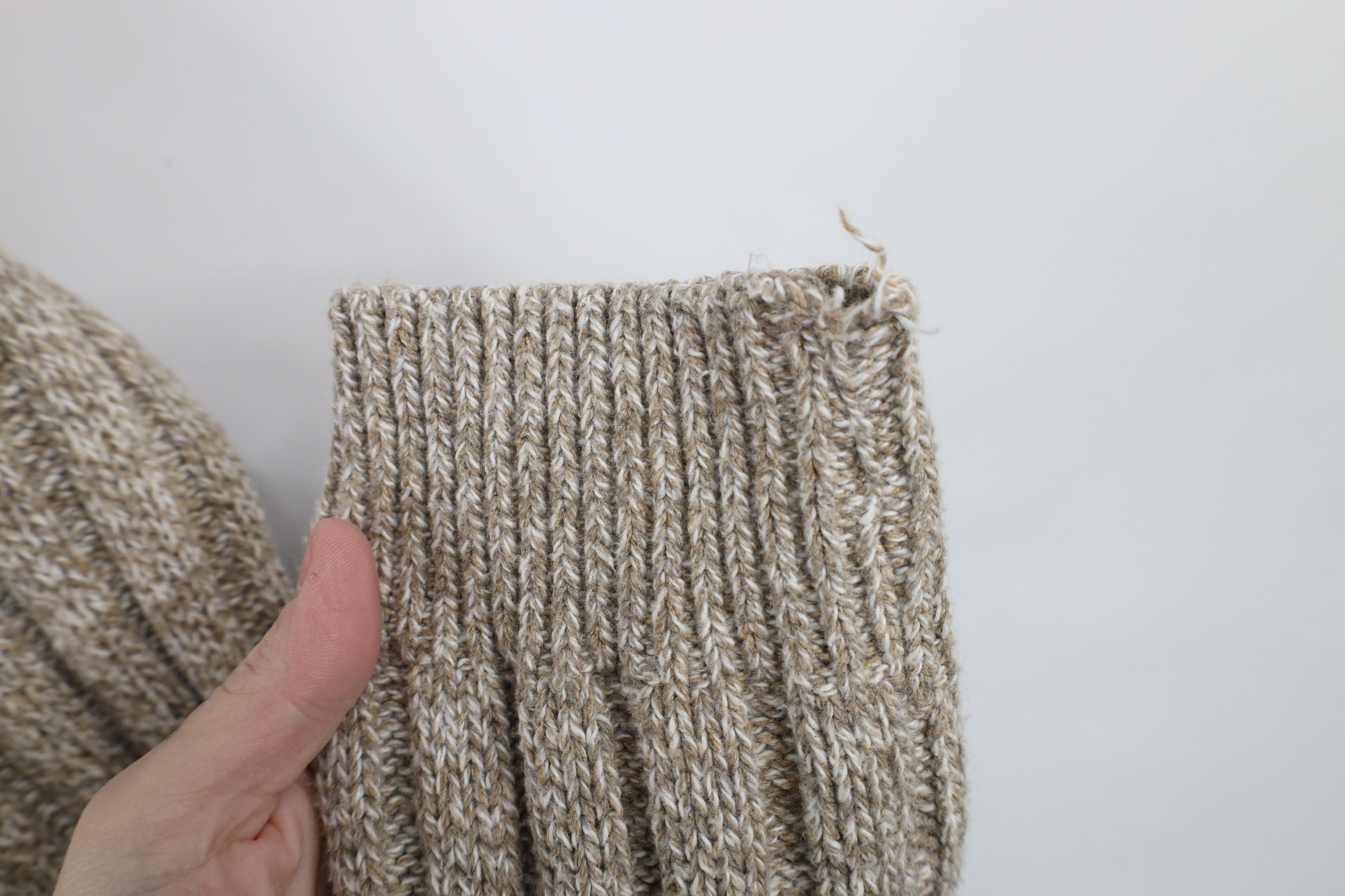 Vintage Vintage 90s Streetwear Cable Knit Fisherman Crewneck Sweater Size US L / EU 52-54 / 3 - 6 Thumbnail