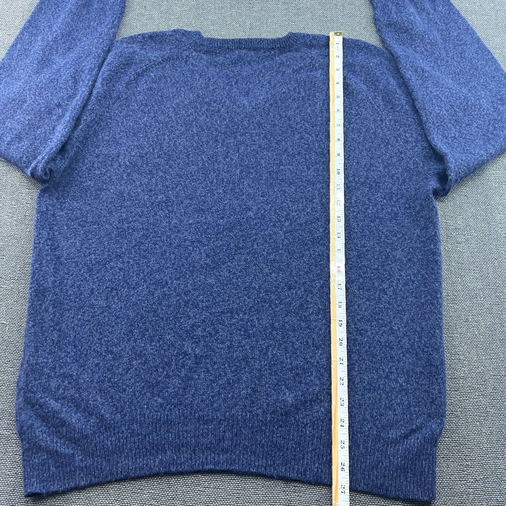 Vintage Authentic 100% Cashmere Sweater Mens 2XL Blue V Neck Pullover Jumper Shirt Size US XXL / EU 58 / 5 - 6 Thumbnail