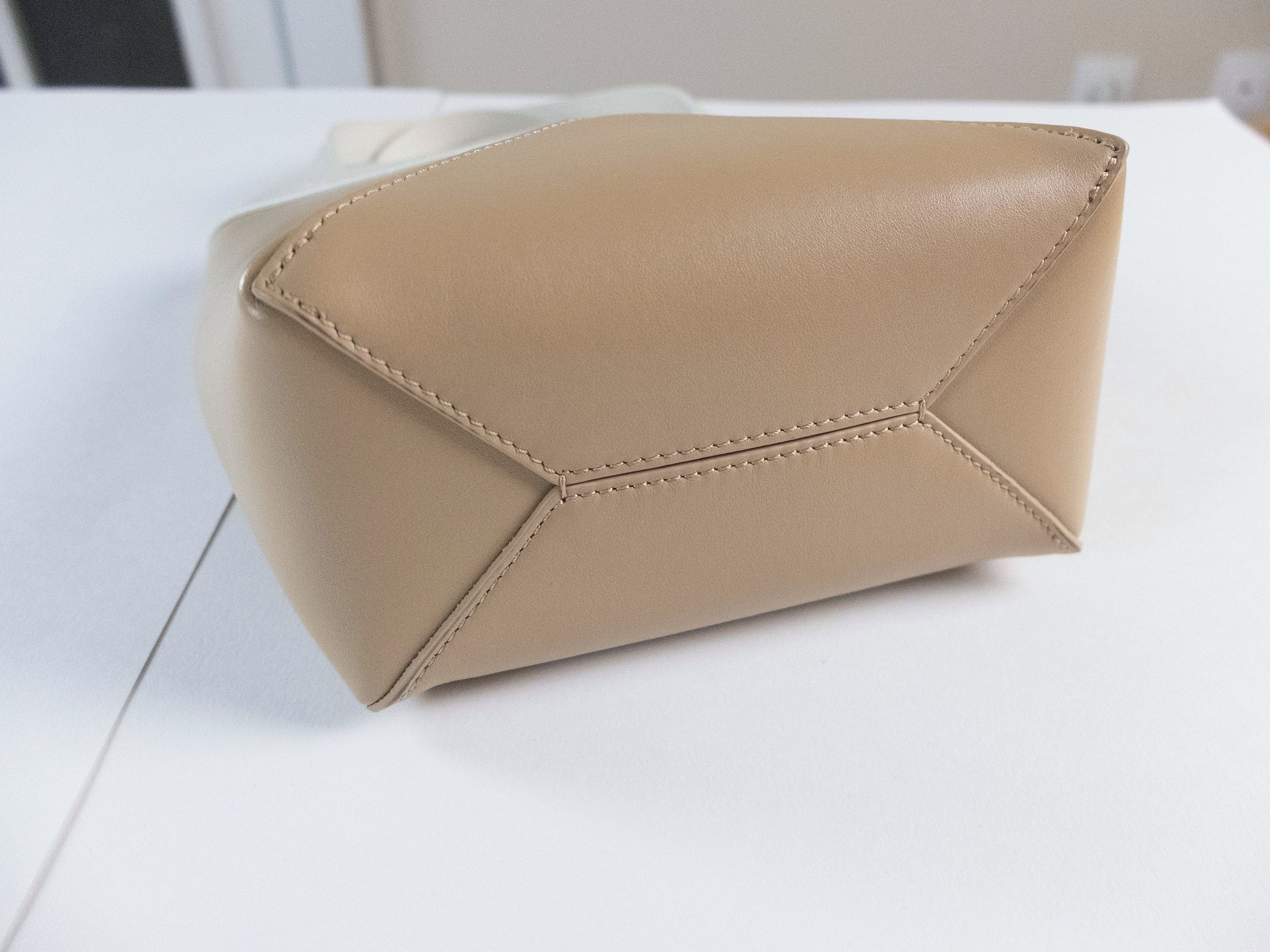 Loewe LOEWE Puzzle Fold Mini beige & white leather tote bag NWT Size ONE SIZE - 10 Thumbnail