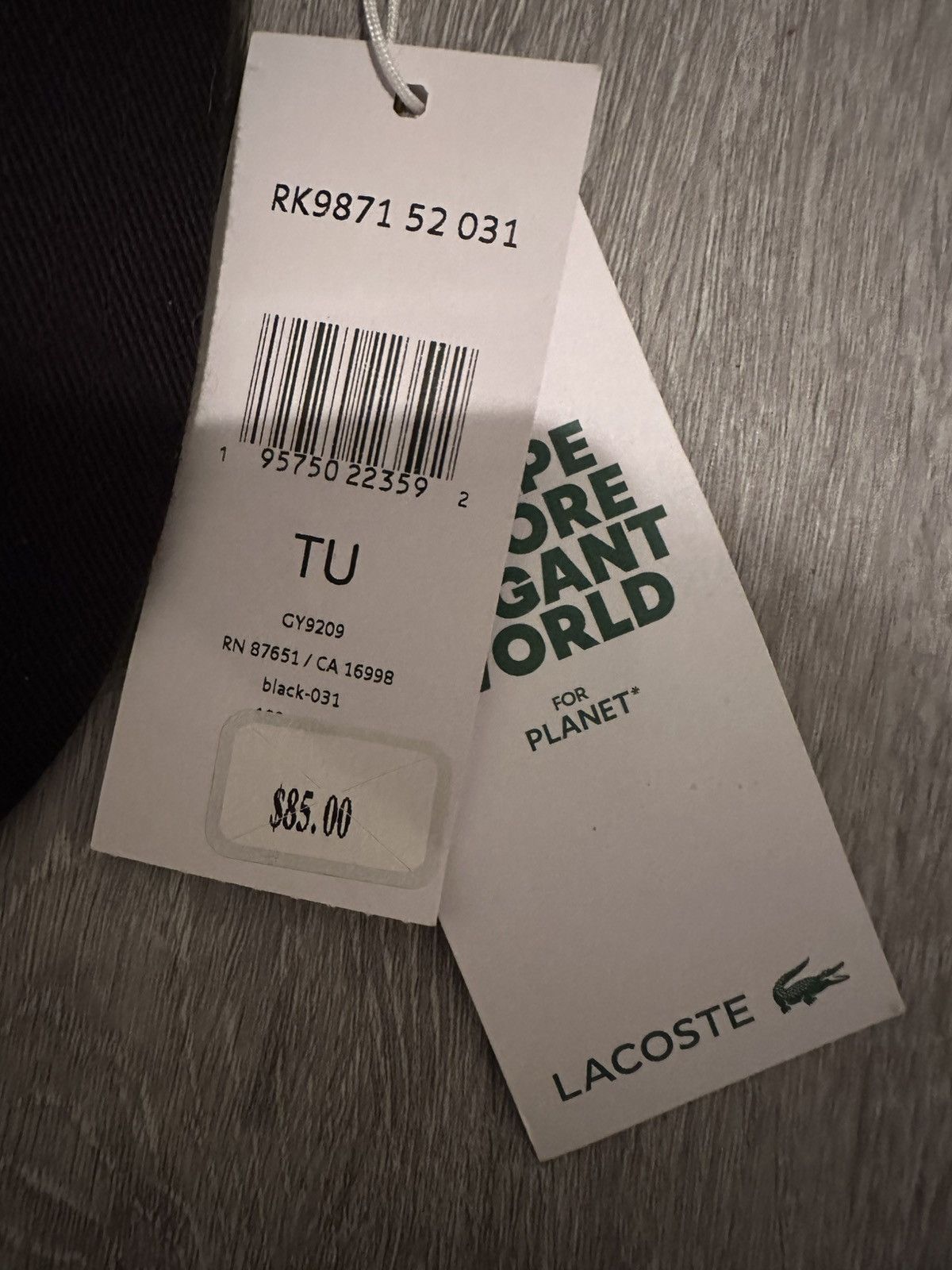 Lacoste Never worn black hat Size ONE SIZE - 2 Thumbnail
