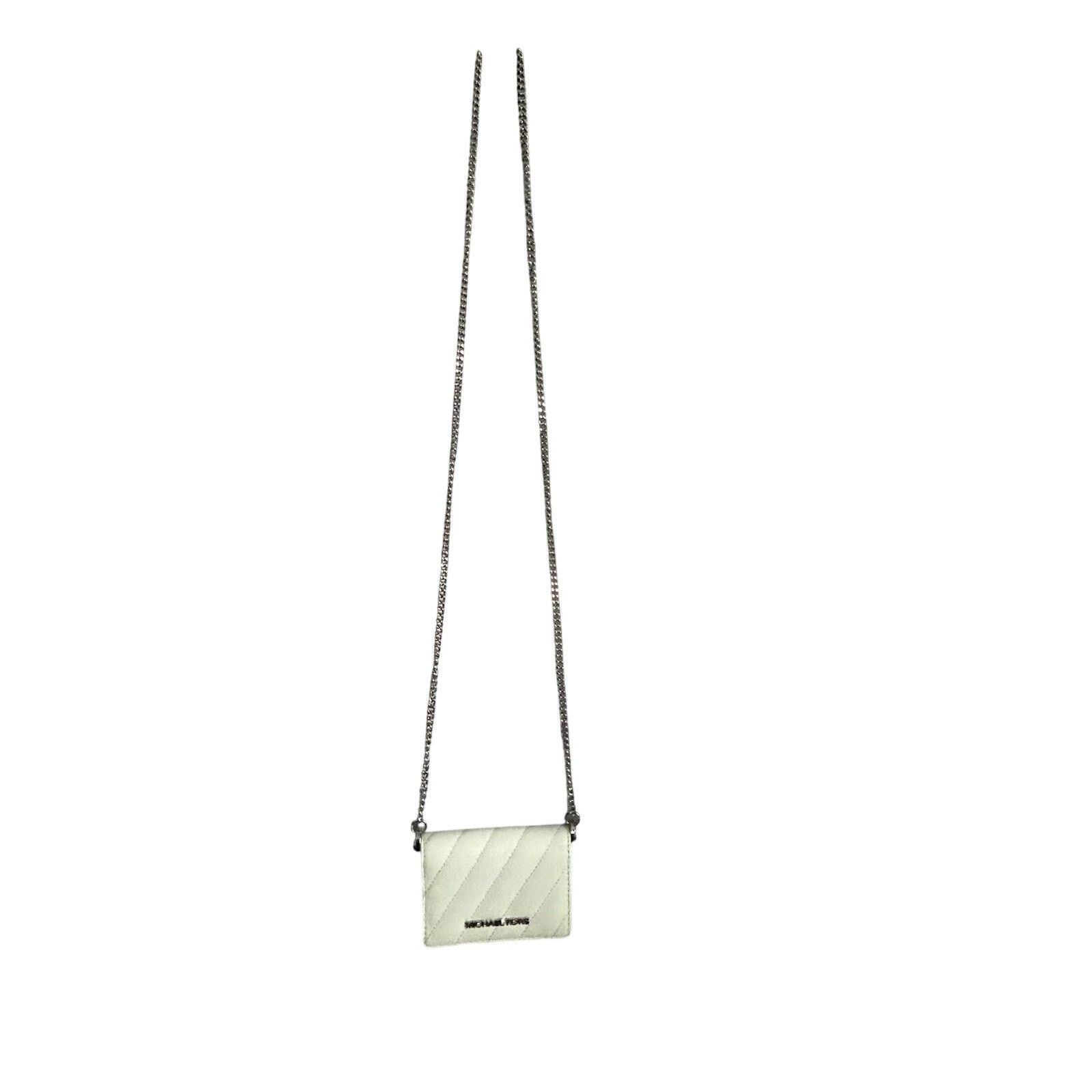 Michael Kors New Michael Kors Mini Purse White Leather Quilted Crossbody Size ONE SIZE - 17 Thumbnail