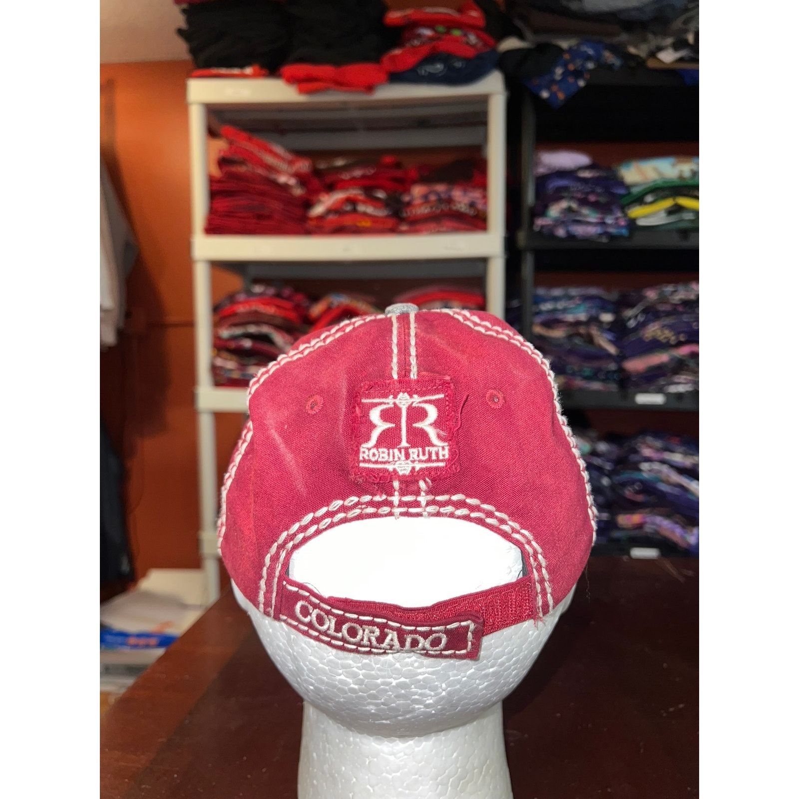 Robin Ruth Robin Ruth Hat Colroado State Destination Red Cap Headwear Size ONE SIZE - 4 Thumbnail