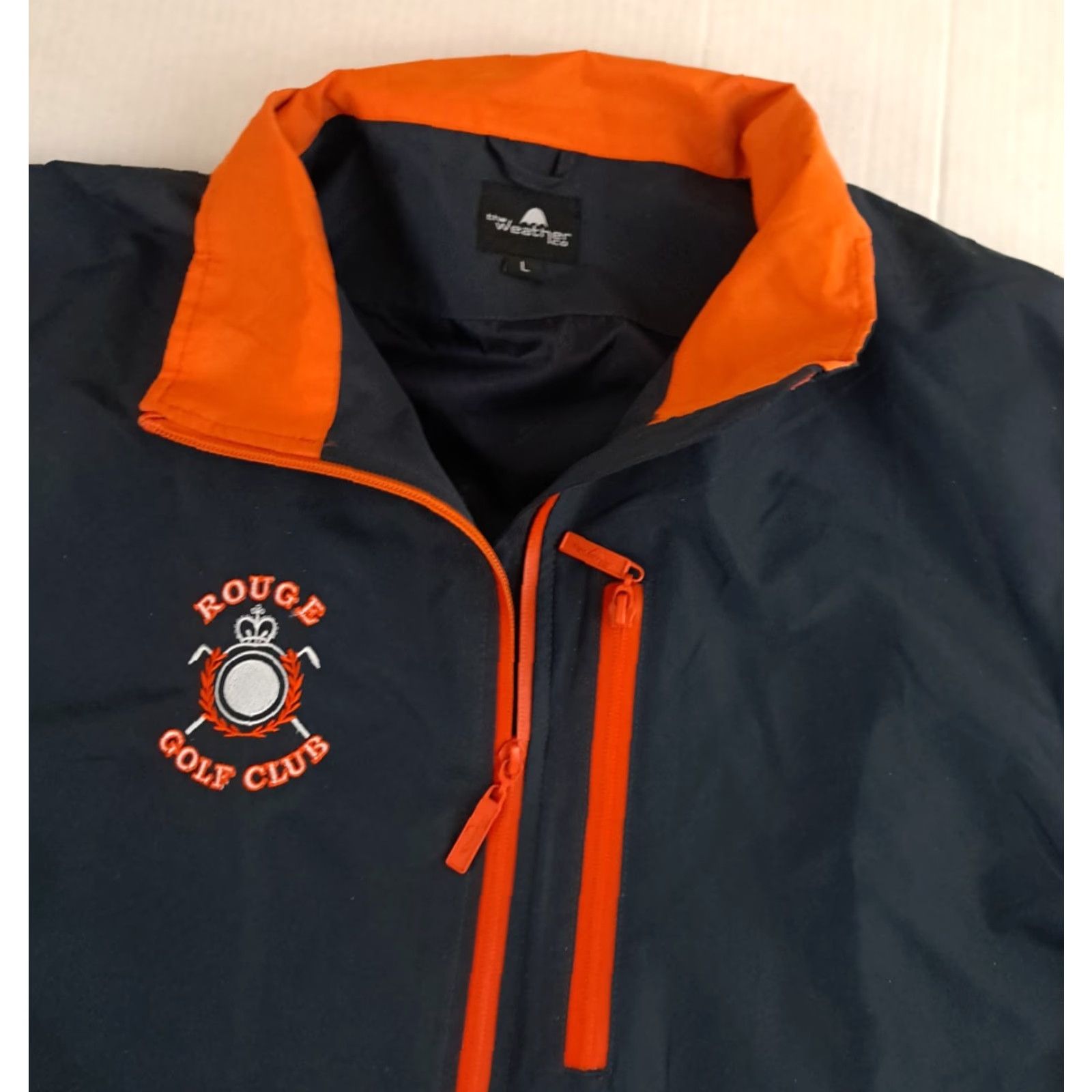 Vintage VINTAGE Rouge Golf Course Detroit Full Zip 3/4 Sleeve Windbreaker Jacket L Black&Orange Unisex Adults Regular Womens? Size US L / EU 52-54 / 3 - 2 Thumbnail