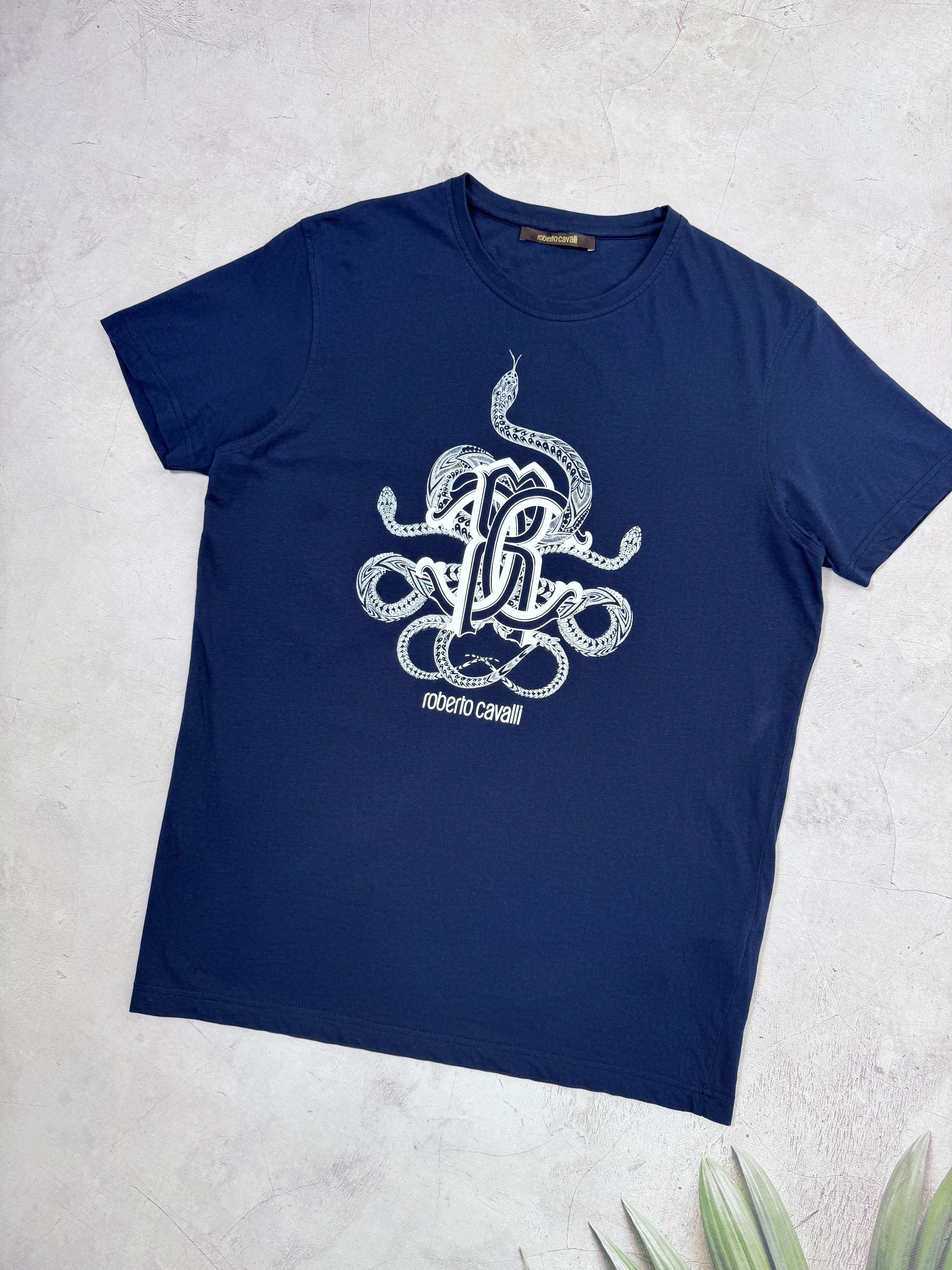 Roberto Cavalli Roberto Cavalli T-Shirt Snakes Logo Size US M / EU 48-50 / 2 - 2 Thumbnail
