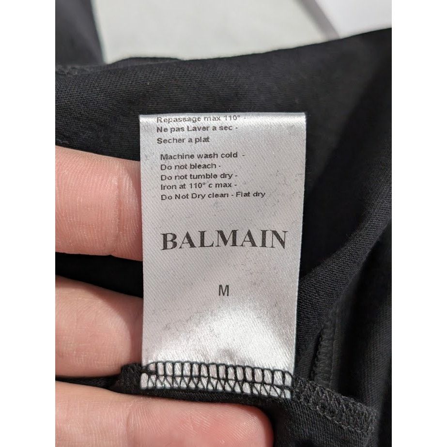 Balmain o1rshd1 Q:2 / Logo T-Shirt in Black Size US M / EU 48-50 / 2 - 15 Thumbnail