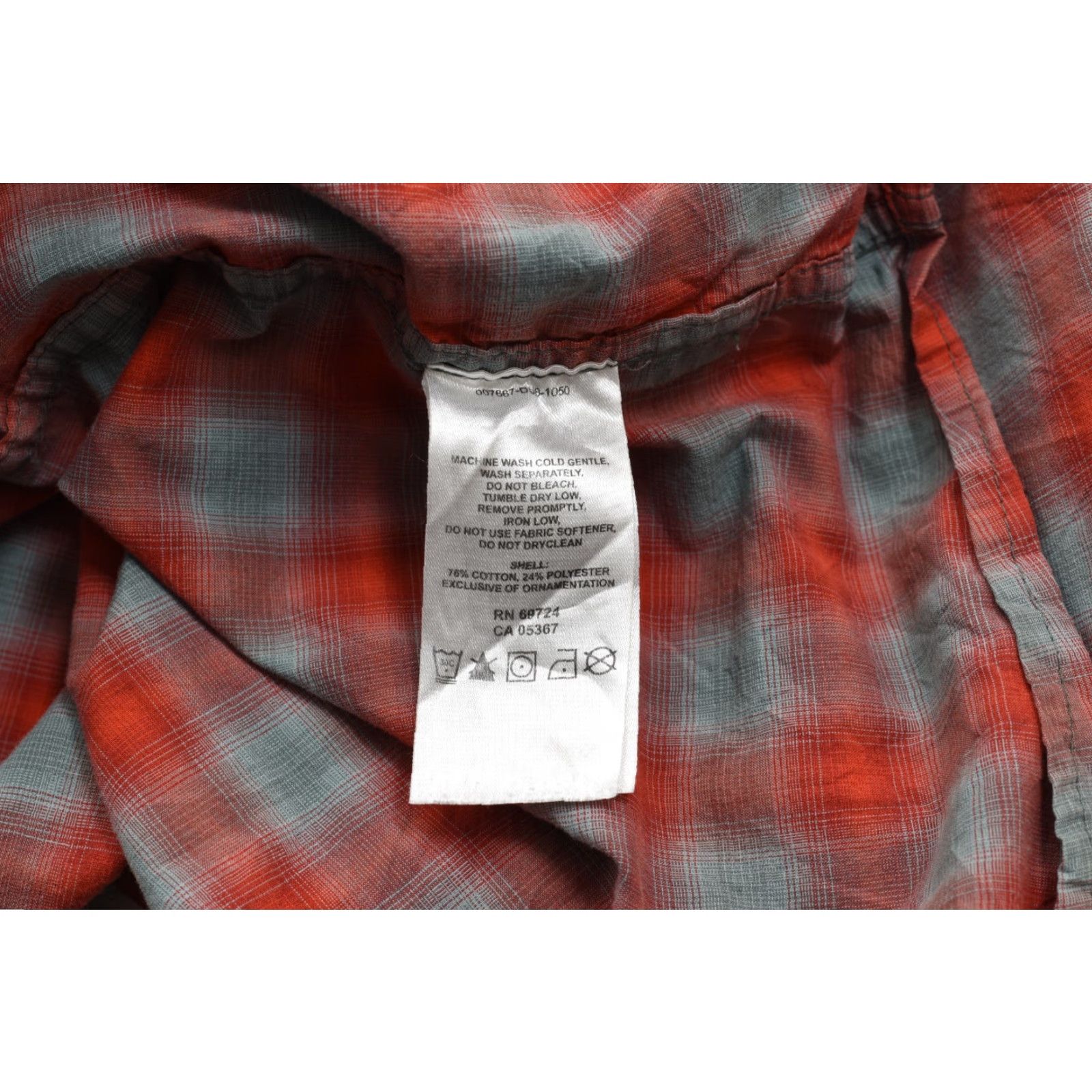 Mountain Hardwear Mountain Hardwear Shirt Mens XXL Gray Orange Plaid Short Sleeve Hiking Outdoor Button-Up Collared Pocketed Casual Outdoor Size US XXL / EU 58 / 5 - 7 Thumbnail