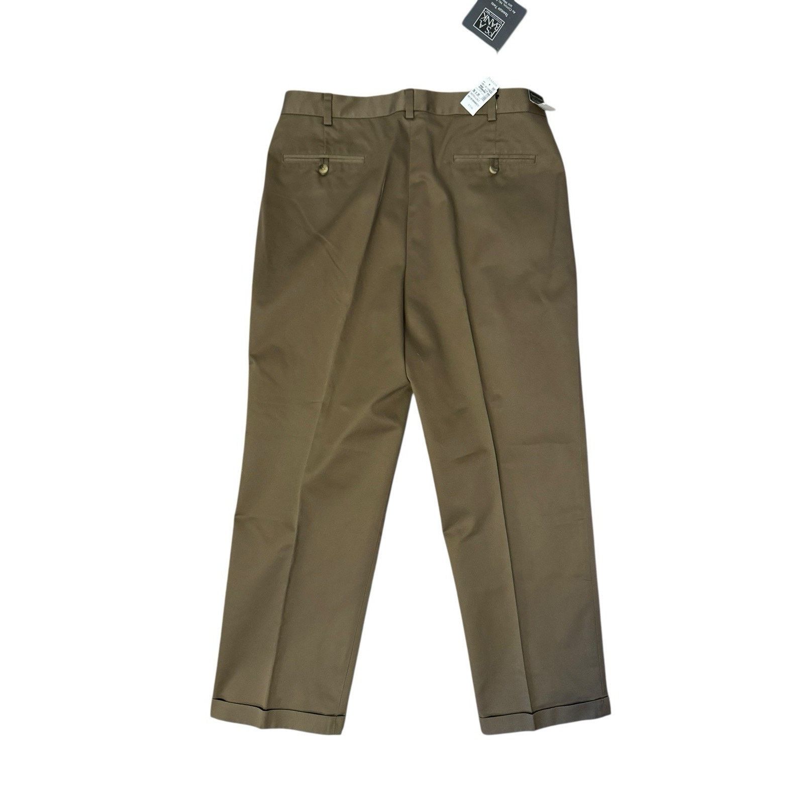 Jos. A. Bank Jos A Banks NEW Traveler ‘s Twill Pants 36x29 Pleated Cuffs Size US 36 / EU 52 - 4 Thumbnail
