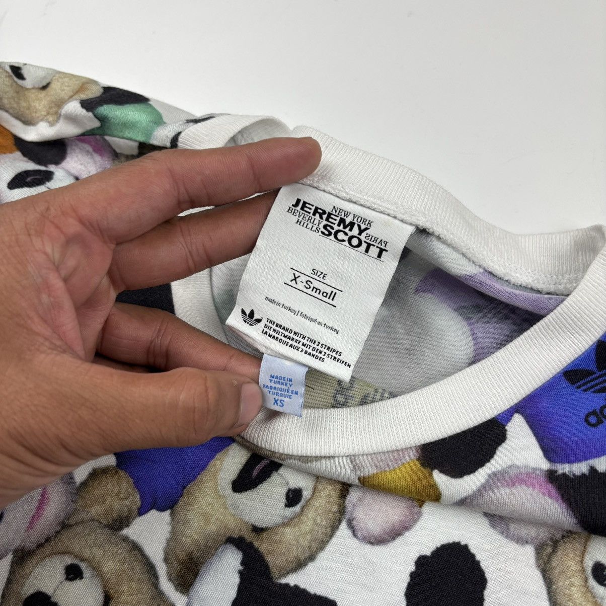 Adidas × Jeremy Scott Jeremy Scott Teddy Shirt Size XS / US 0-2 / IT 36-38 - 5 Thumbnail