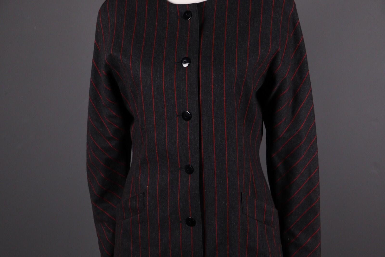 Escada Escada by Margaretha Ley Wool Stripe 2 Piece Black Size 38 Size M / US 6-8 / IT 42-44 - 3 Thumbnail