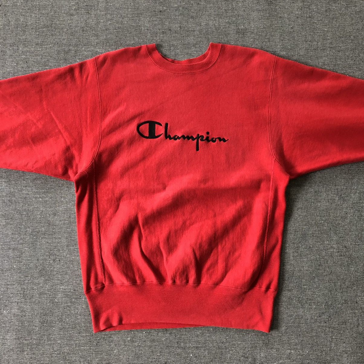 Champion CHAMPION Spellout Reverse Weave Crewneck Sweatshirt Size US L / EU 52-54 / 3 - 2 Thumbnail