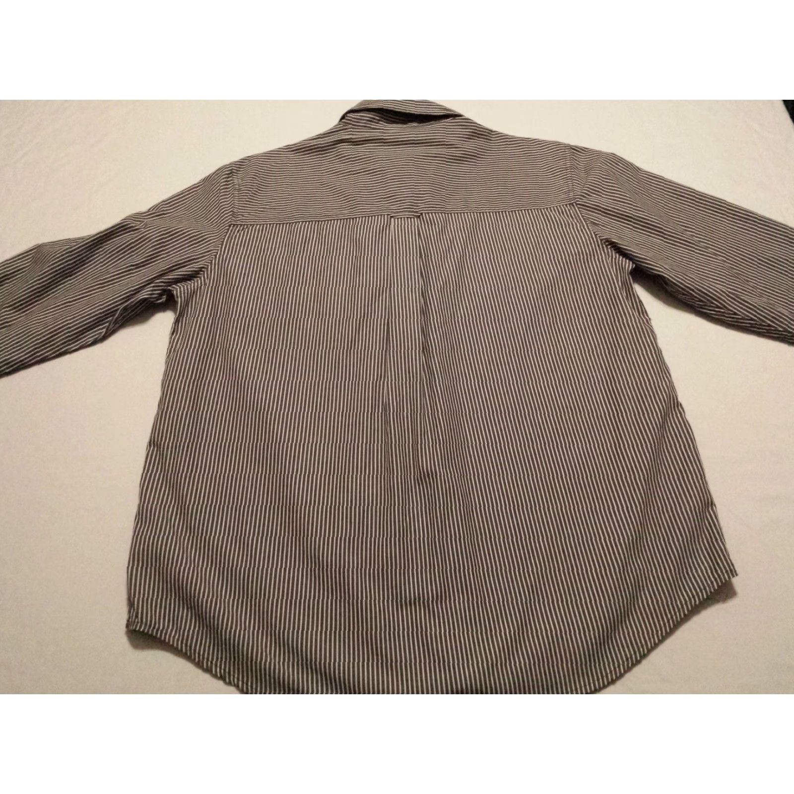 Chaps Ralph Lauren Chaps Shirt Mens Large Gray Striped Long Sleeve Button-Down Size US L / EU 52-54 / 3 - 6 Thumbnail