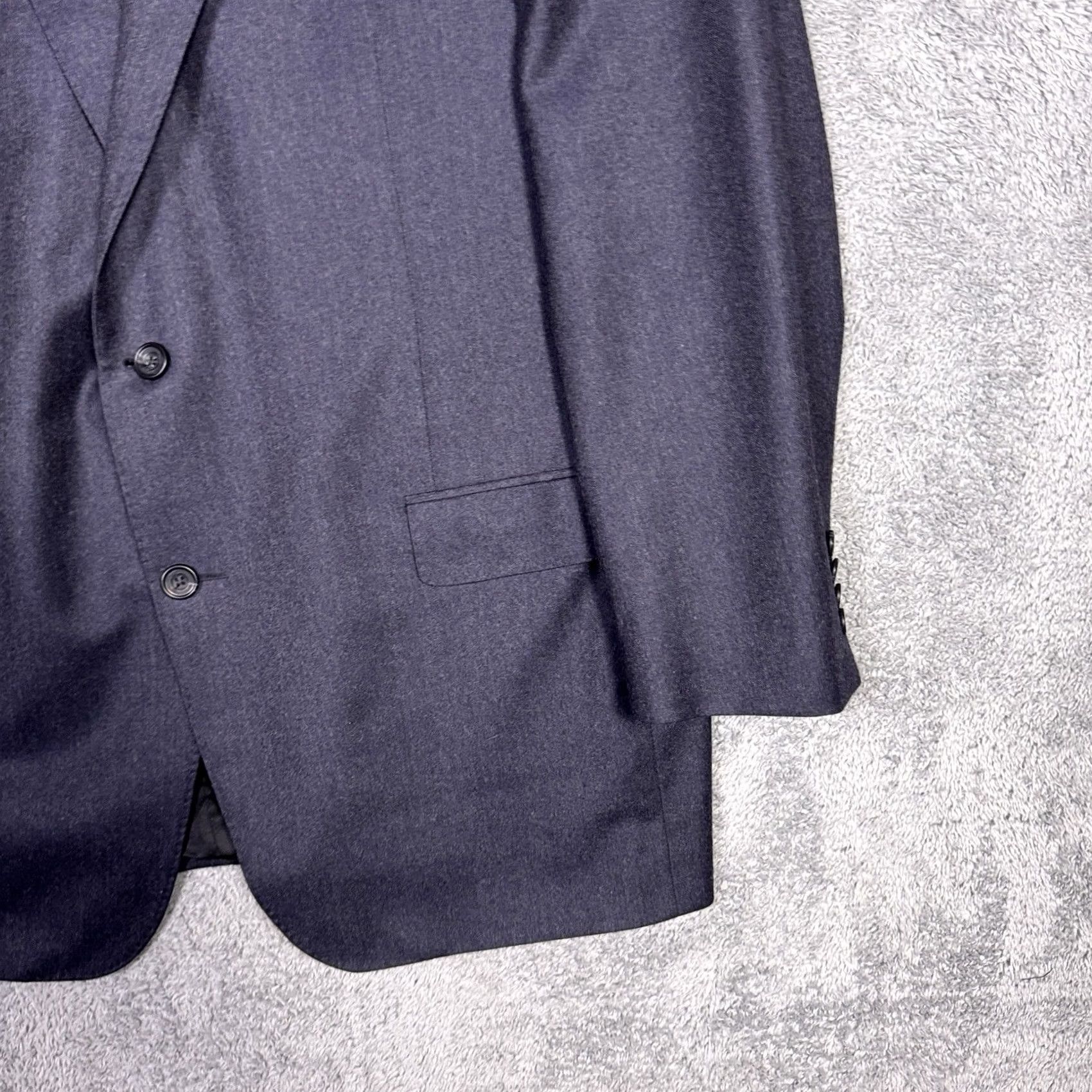 Vintage Samuelsohn Performance Blazer Mens 46L SB Gable Sport Coat Wool Cashmere Blazer Size 46R - 3 Thumbnail