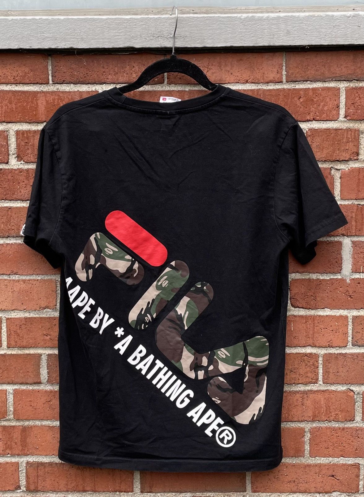 Aape Camo Fila x AAPE by A bathing Ape T-Shirt Size US XL / EU 56 / 4 - 7 Thumbnail