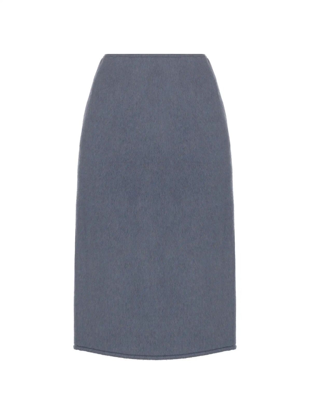Gucci o1la5ras0526 Wool Midi Skirt in Blue Size 30" / US 8 / IT 44 - 1 Preview