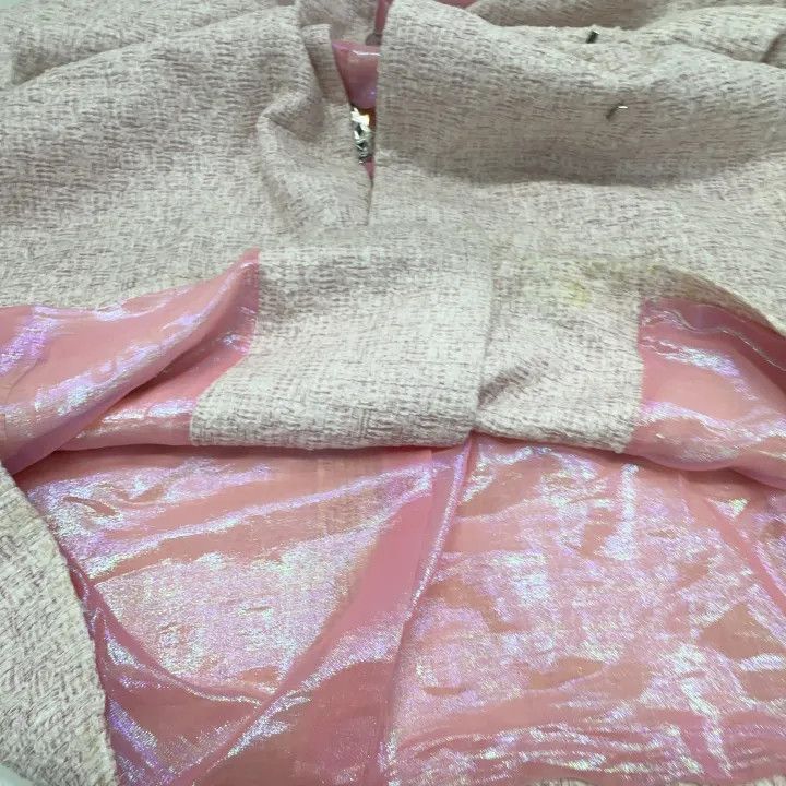 Chanel Chanel Pink Long Knit Coat for Women Size L / US 10 / IT 46 - 8 Thumbnail