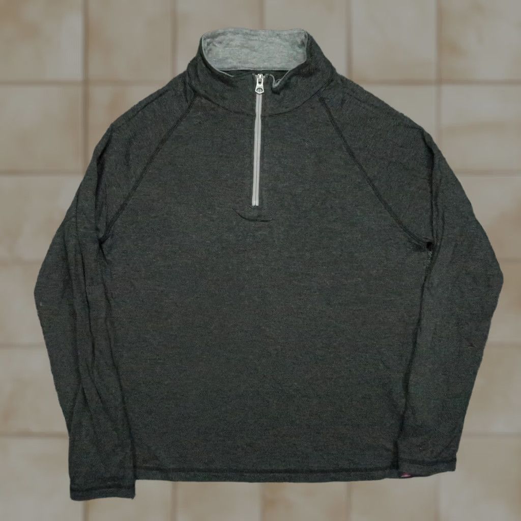 Faherty Faherty Sweater Mens Medium Gray 1/4 Zip Pullover Cloud Cotton Jumper Size US M / EU 48-50 / 2 - 1 Thumbnail