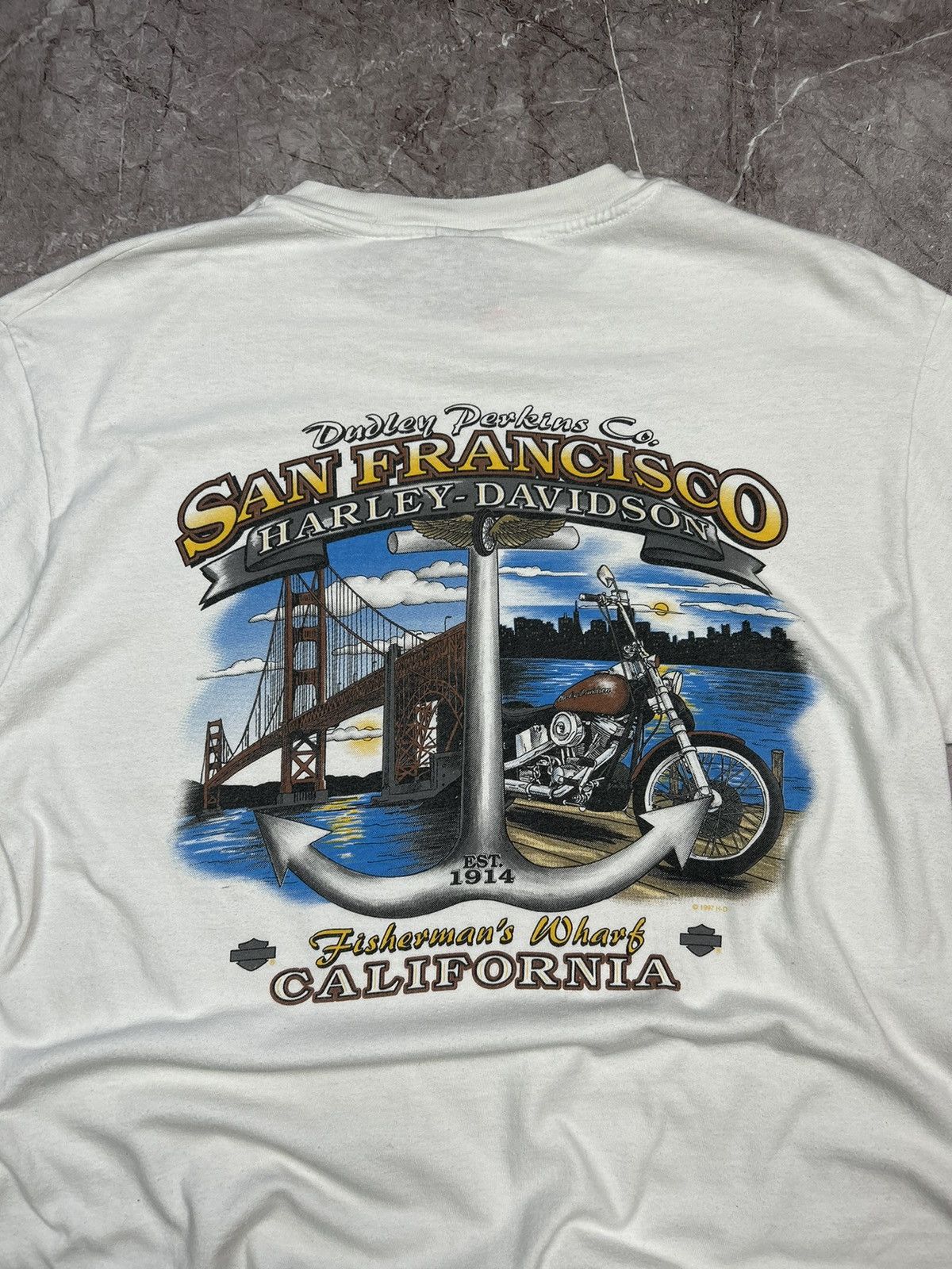 Harley Davidson × Vintage Vintage Harley Davidson 90s Motorcycles T-shirt Size L Size US L / EU 52-54 / 3 - 7 Thumbnail