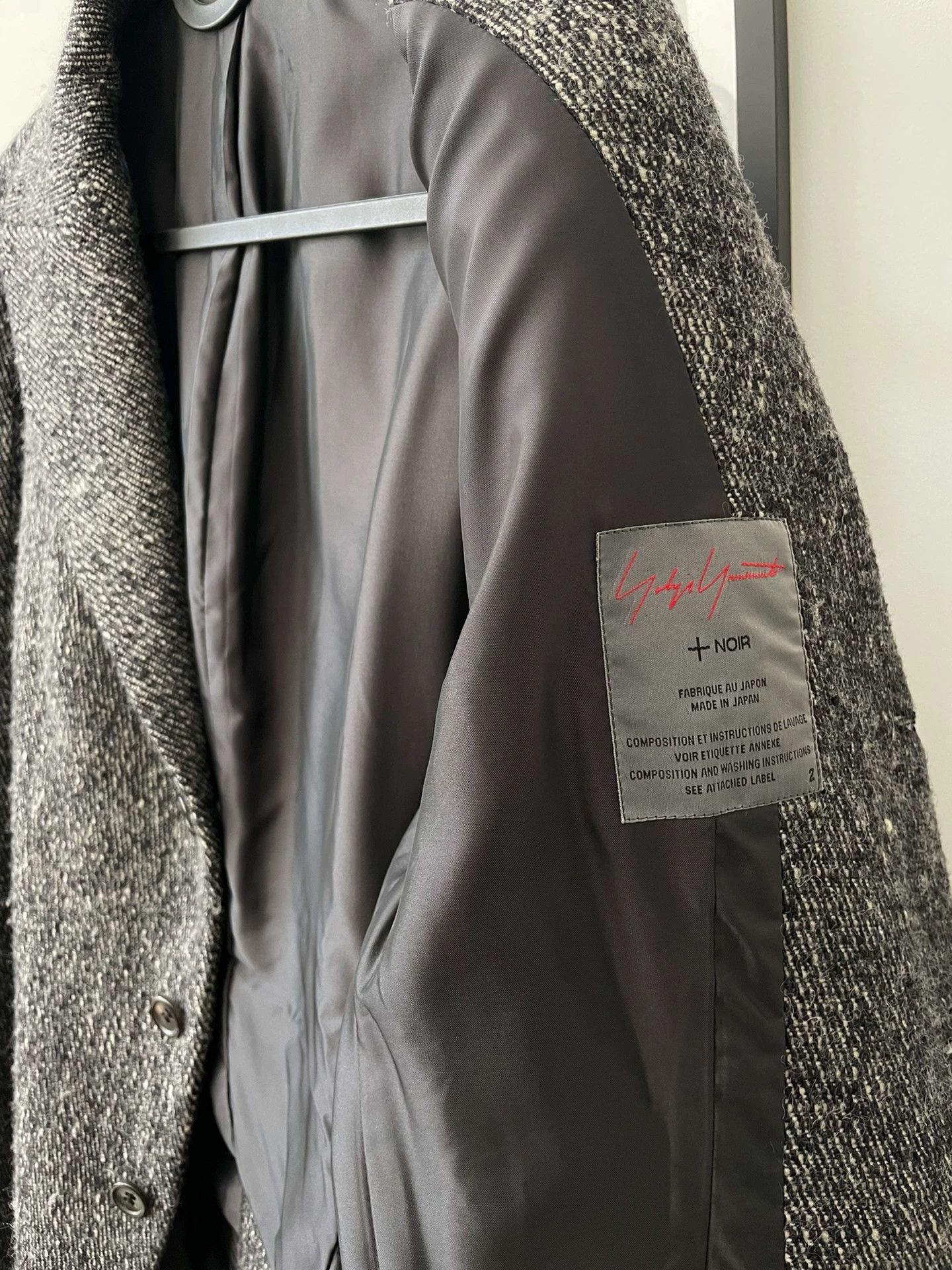 Yohji Yamamoto Yohji Yamamoto Noir Tapered Silk-Blend Blazer Size 2 Size US M / EU 48-50 / 2 - 5 Thumbnail
