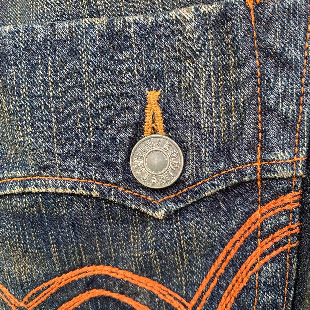 Edwin × Vintage FLARE EDWIN EXCLUSIVE MUDWASH CLAWMARK BUCKLE BACK BJ03-42 Size US 34 / EU 50 - 14 Thumbnail