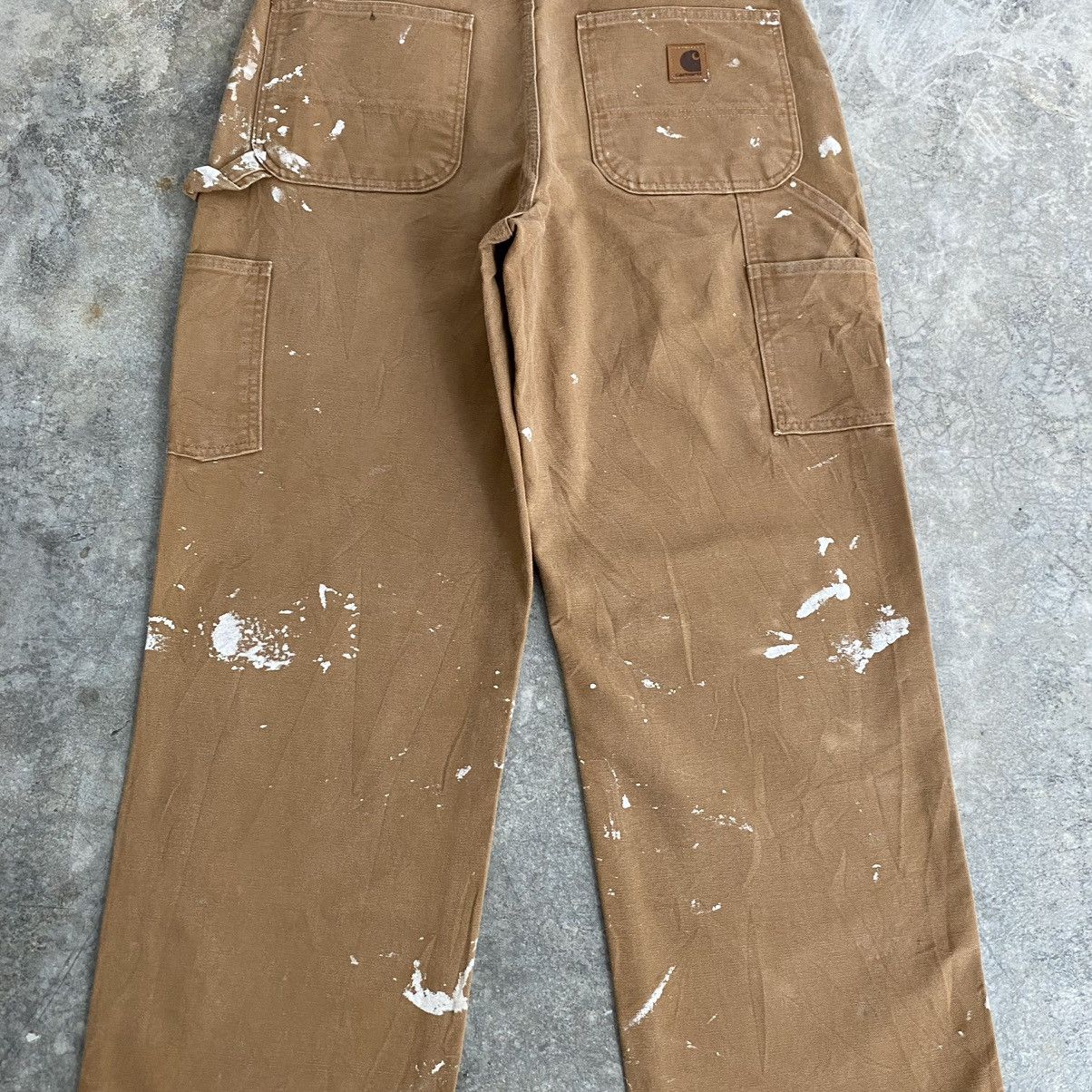 Carhartt Vintage Carhartt Faded Tan Splatter Painter Pants Size US 32 / EU 48 - 18 Thumbnail