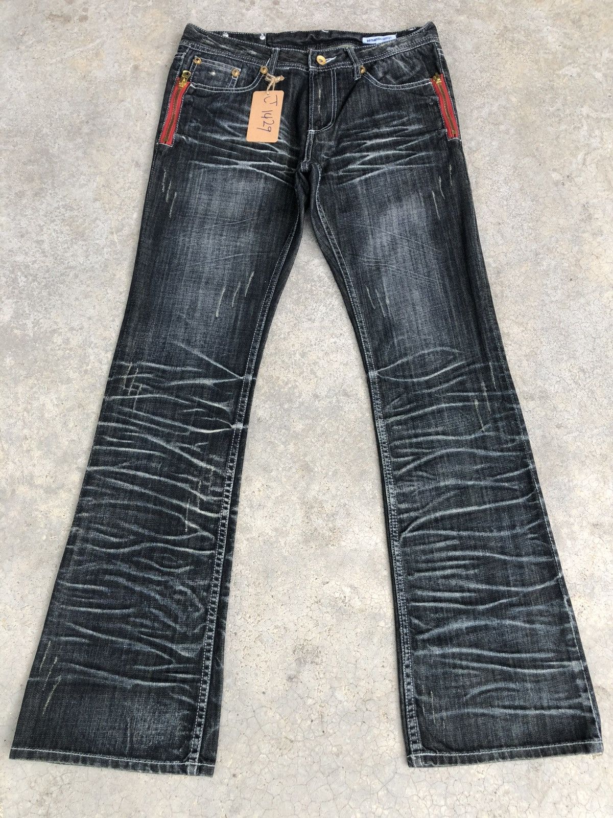 If Six Was Nine Semantic Design Flared Jeans Distressed Jeans Size US 32 / EU 48 - 1 Thumbnail