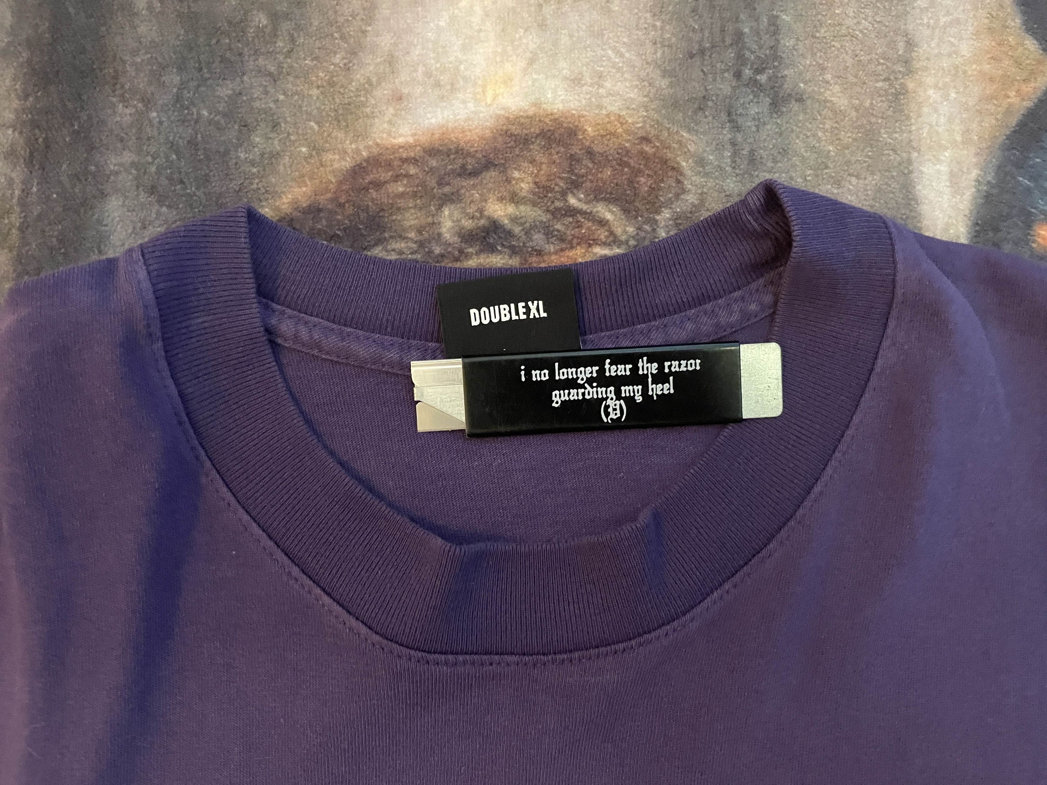 Revenge Basic Embroidered Logo Tee (Purple) Size US XXL / EU 58 / 5 - 4 Thumbnail