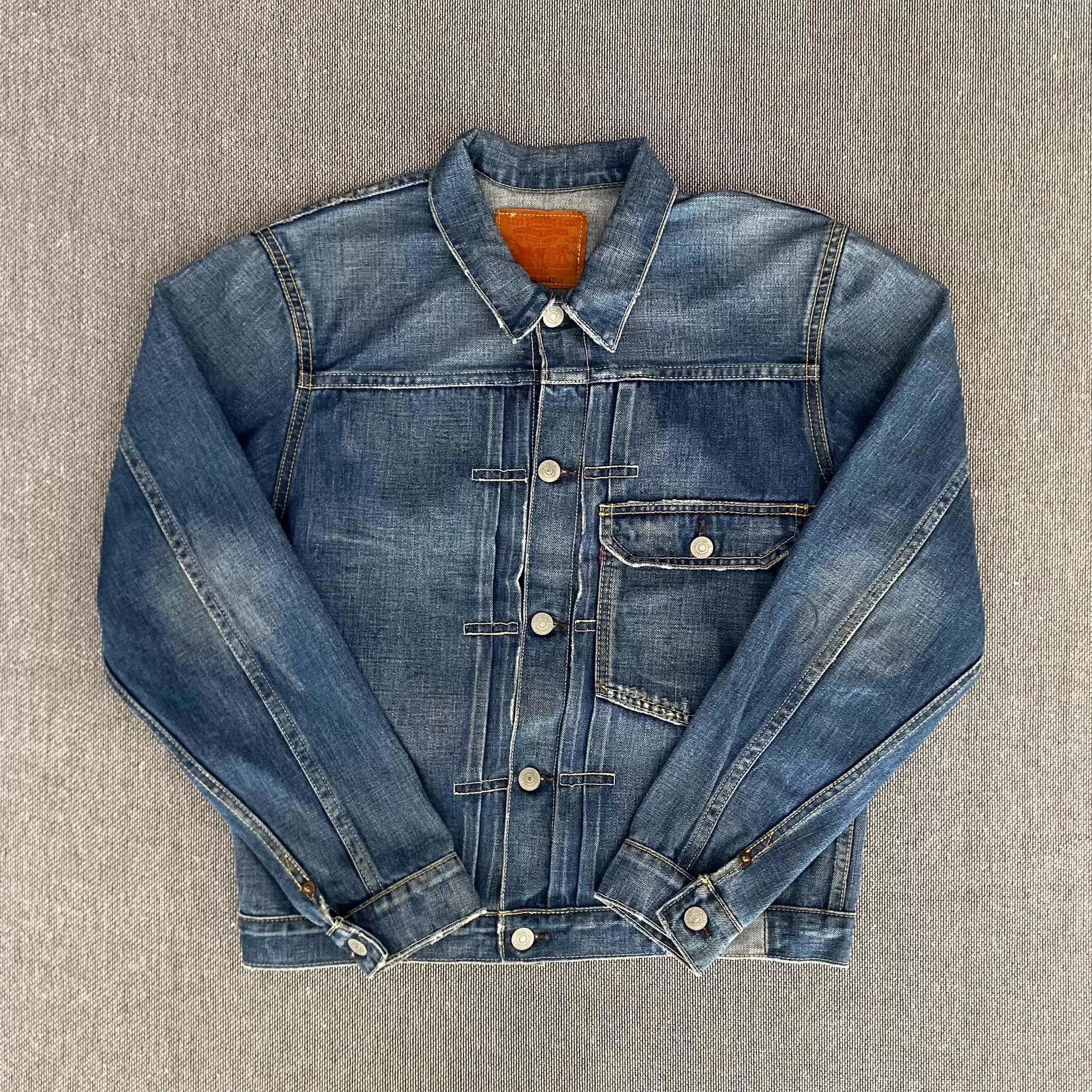 Levi's Levi's Lvc506 Type1 J22 2006 Washed Denim Jacket 40 Size US S / EU 44-46 / 1 - 1 Thumbnail