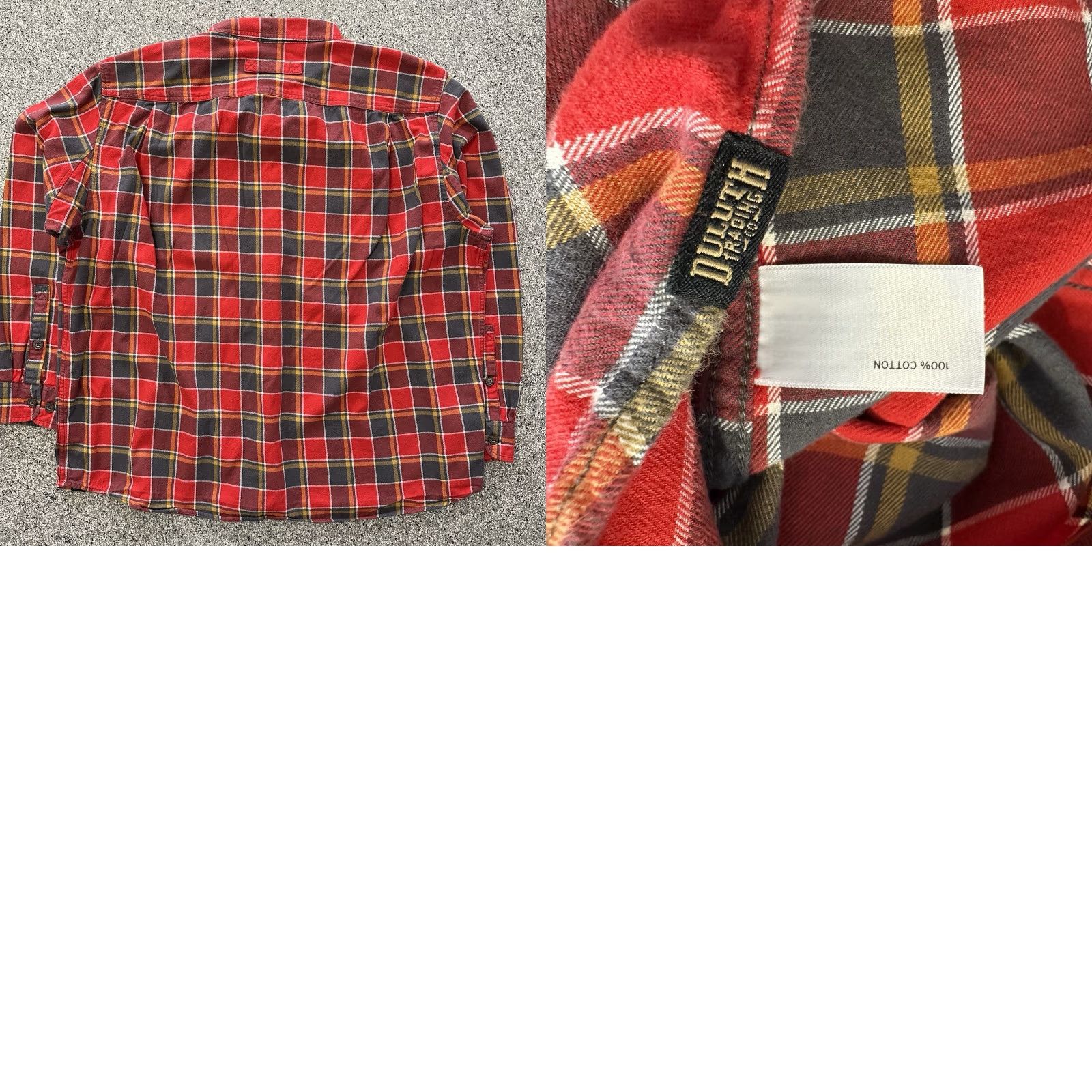 Vintage Duluth Flannel Shirt Mens 2XLT Big Tall Red Plaid Button-Up Long Sleeve Collared Casual Workwear 2XLT Mens Duluth Shirt Size US XXL / EU 58 / 5 - 8 Thumbnail