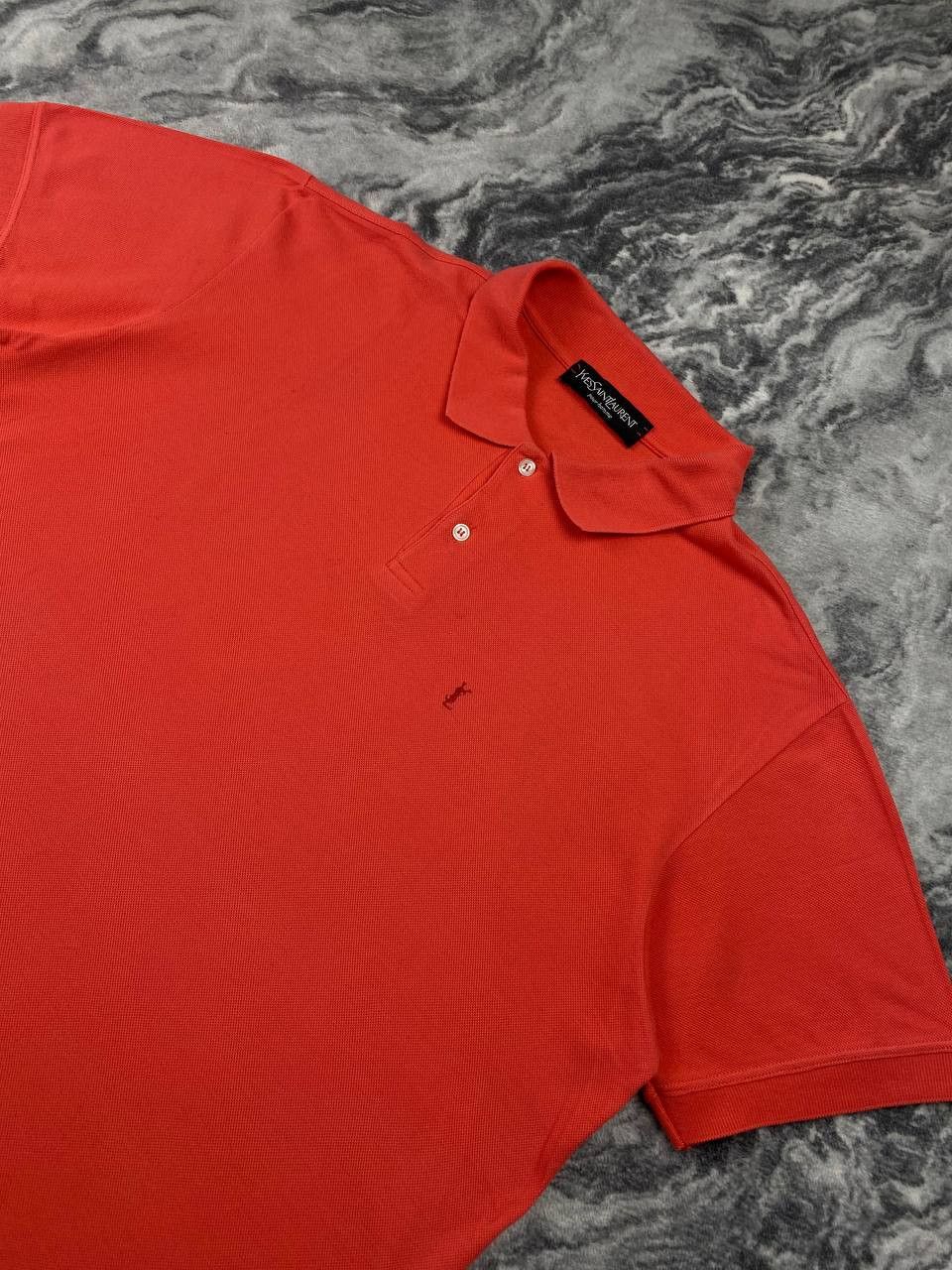 Yves Saint Laurent Vintage Yves Saint Laurent Polo Shirt YSL Men Size 2XL Red Size US XXL / EU 58 / 5 - 3 Thumbnail