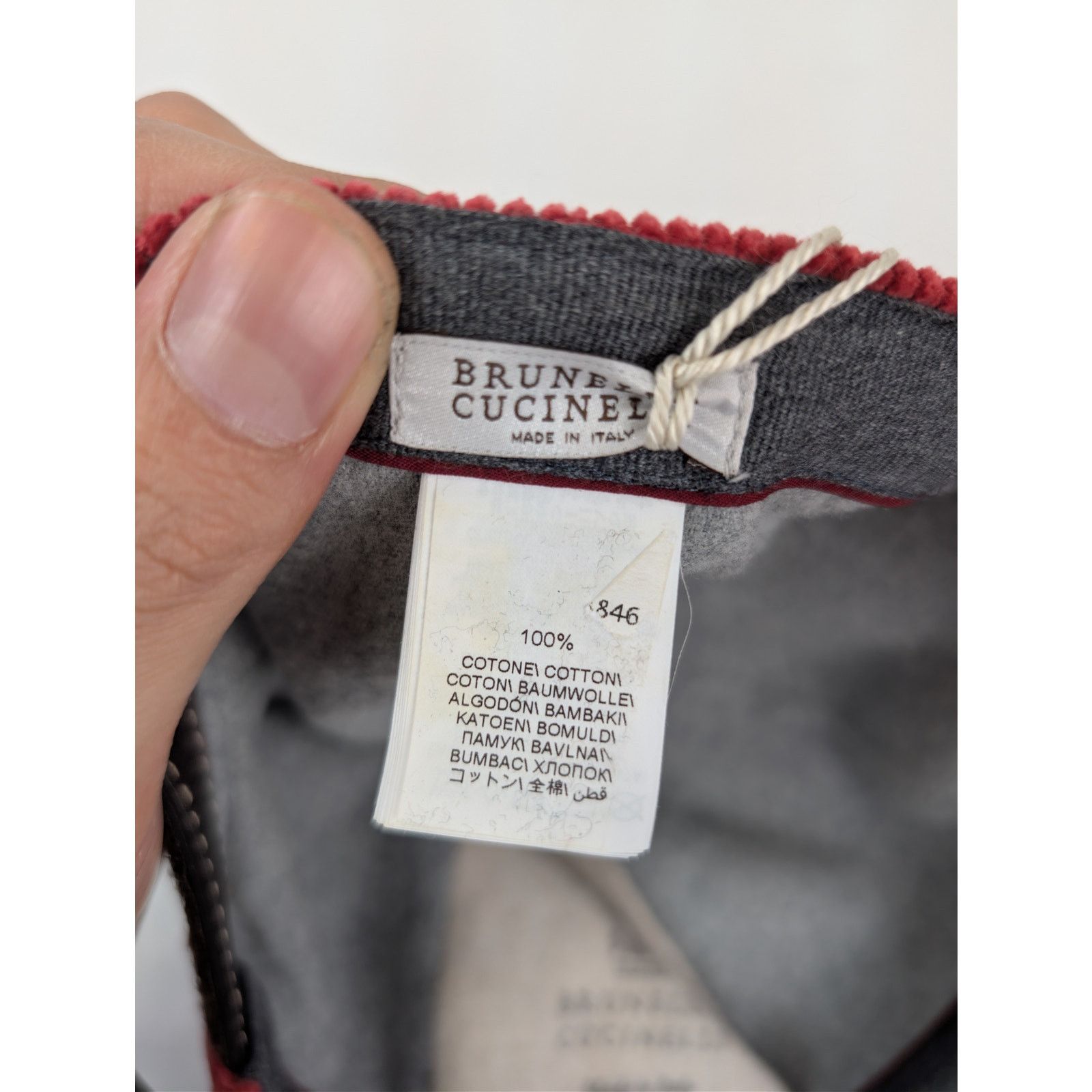 Brunello Cucinelli o1rshd1 CC20 Size: M / Baseball Cap / hat in Red Size ONE SIZE - 12 Thumbnail
