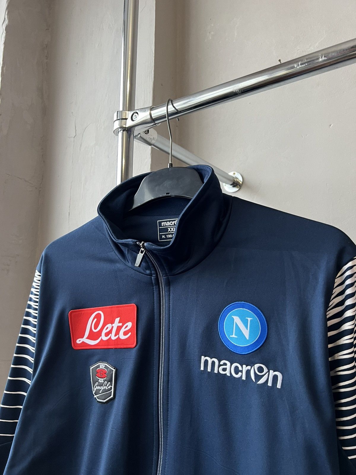 Macron 2015/16 NAPOLI SSC TRAINING SOCCER FOOTBALL ZIP JACKET XXL Size US XXL / EU 58 / 5 - 4 Thumbnail