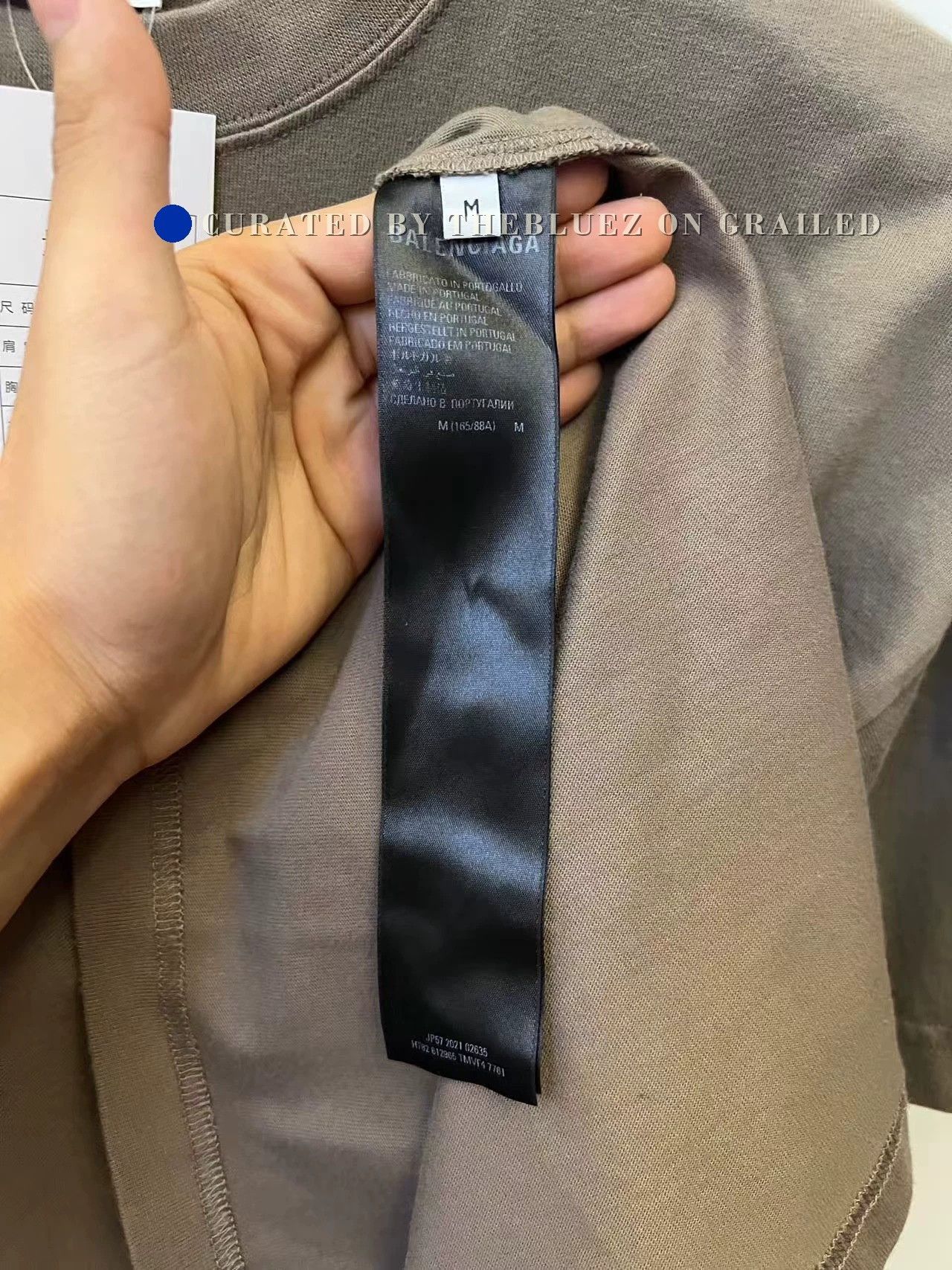 Balenciaga Balenciaga Chest Logo Olive Brown Tee Size M / US 6-8 / IT 42-44 - 4 Thumbnail