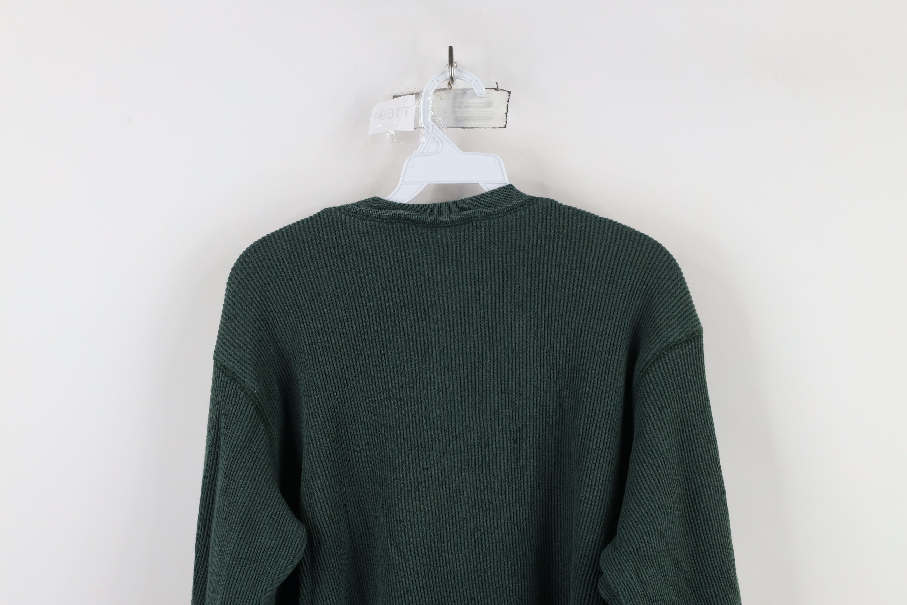 Vintage Vintage 90s Streetwear Thermal Waffle Knit Henley T-Shirt Size L / US 10 / IT 46 - 10 Thumbnail