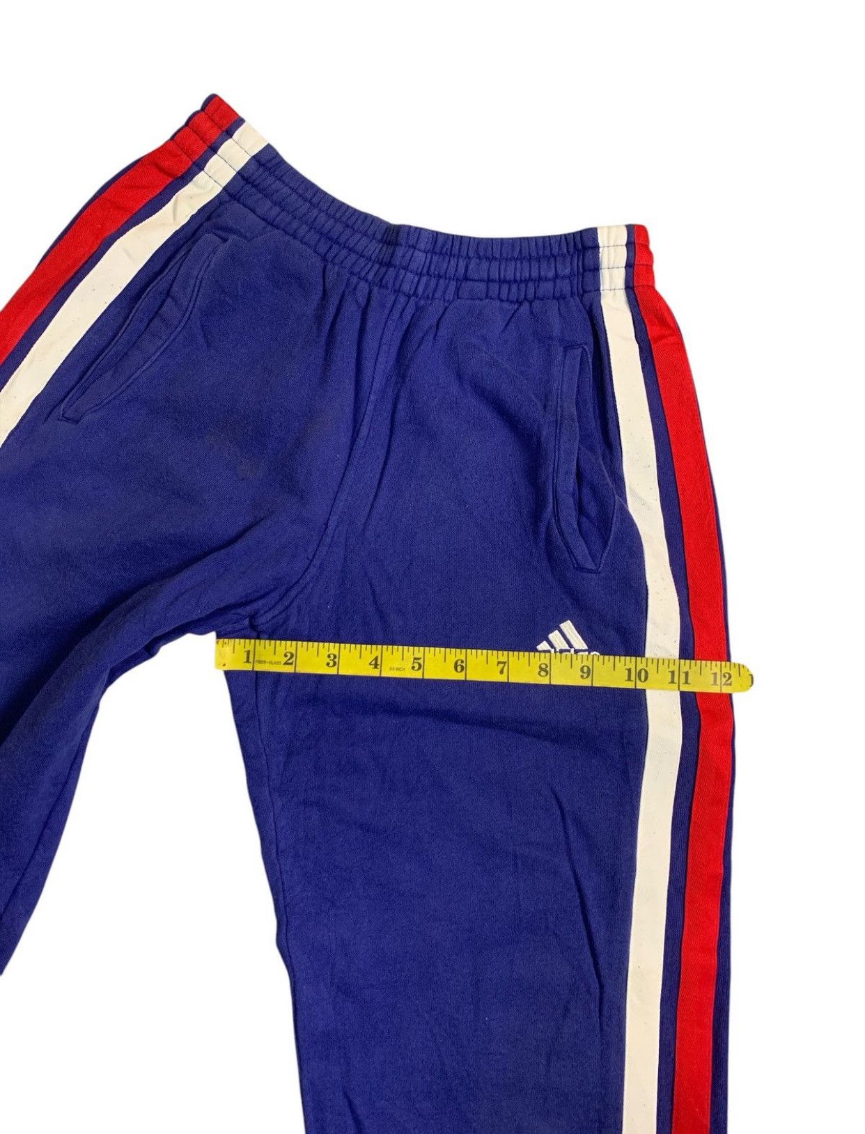 Adidas Rare Design Vintage Adidas France Stripe Jogger Pants Size US 26 / EU 42 - 14 Thumbnail