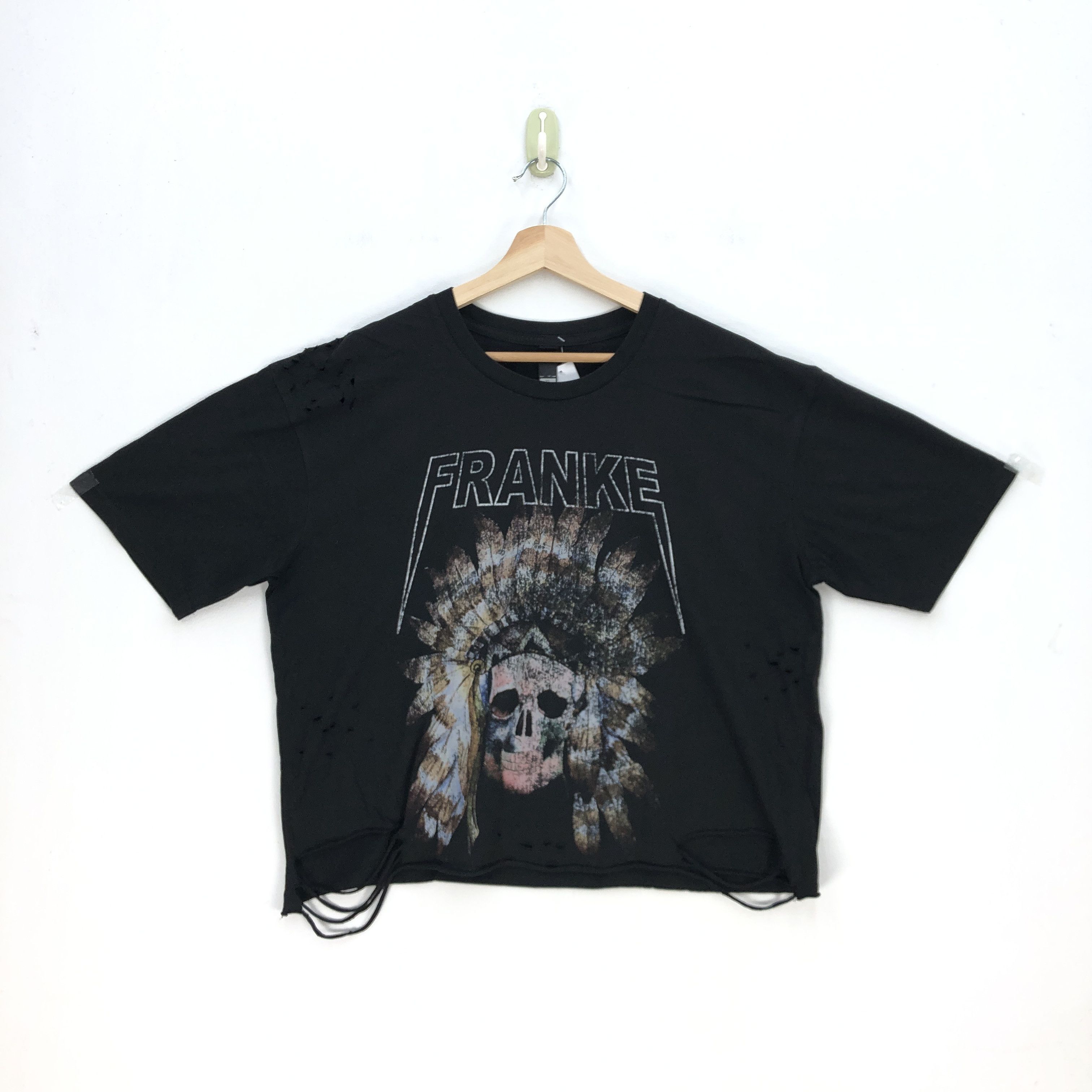 Band Tees Franke T Shirt Distress Skulls Indiana Tees alike Yezzy Tee Size US XL / EU 56 / 4 - 1 Thumbnail
