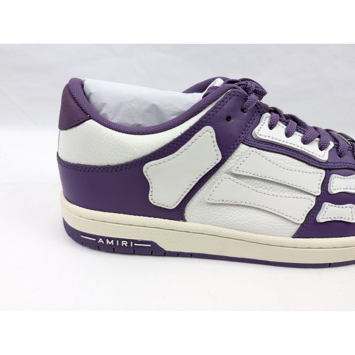 Amiri o1rshd1 Skeleton Low-Top Sneakers in Purple/White Size US 12 / EU 45 - 4 Thumbnail