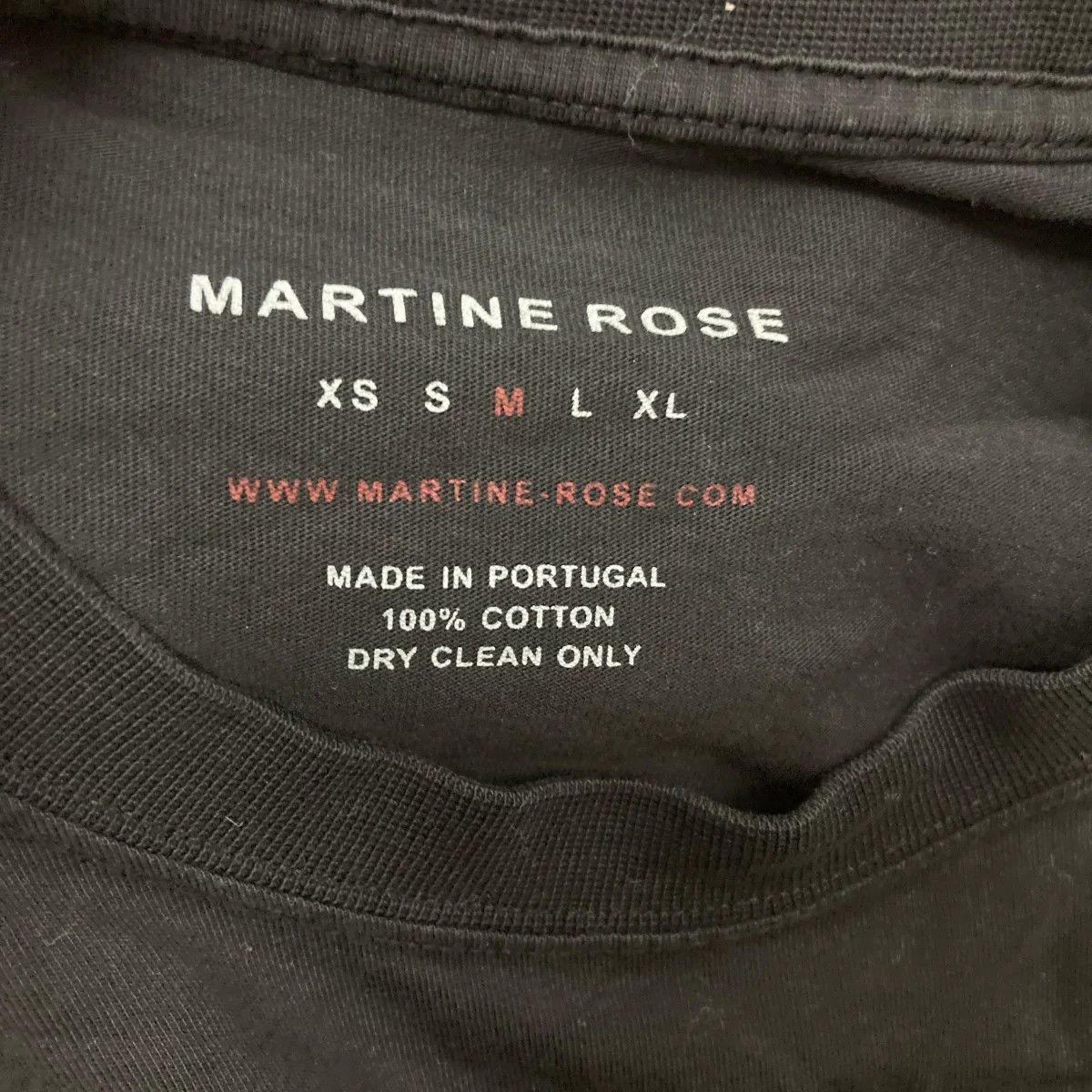 Martine Rose Distressed Long Sleeve Logo Tee Size US M / EU 48-50 / 2 - 4 Thumbnail