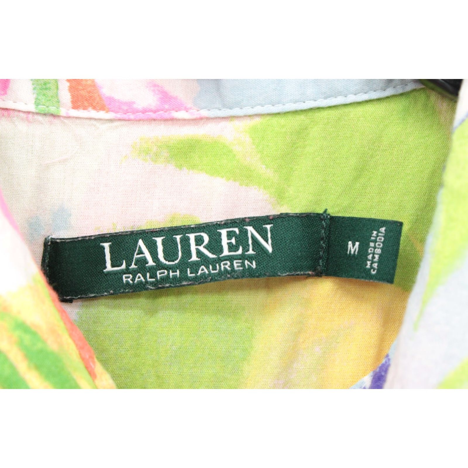 Ralph Lauren Lauren Ralph Lauren Top Shirt Women's Floral Print 3/4 Roll-Tab Sleeve Knit Long Multicolor Button-Up Casual Business Workwear Adult M Womens Size M / US 6-8 / IT 42-44 - 4 Thumbnail