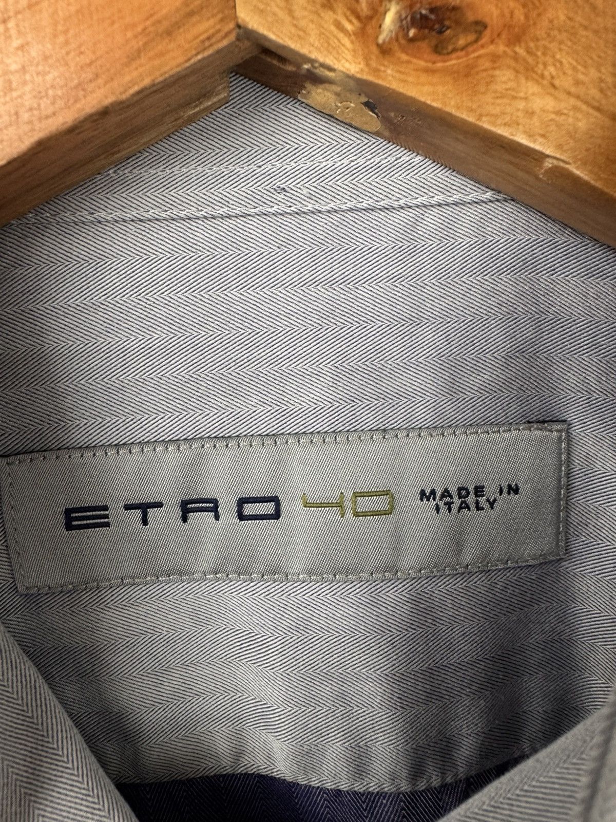 Etro Etro Men Cotton Shirt Grey Size M Size US M / EU 48-50 / 2 - 5 Thumbnail