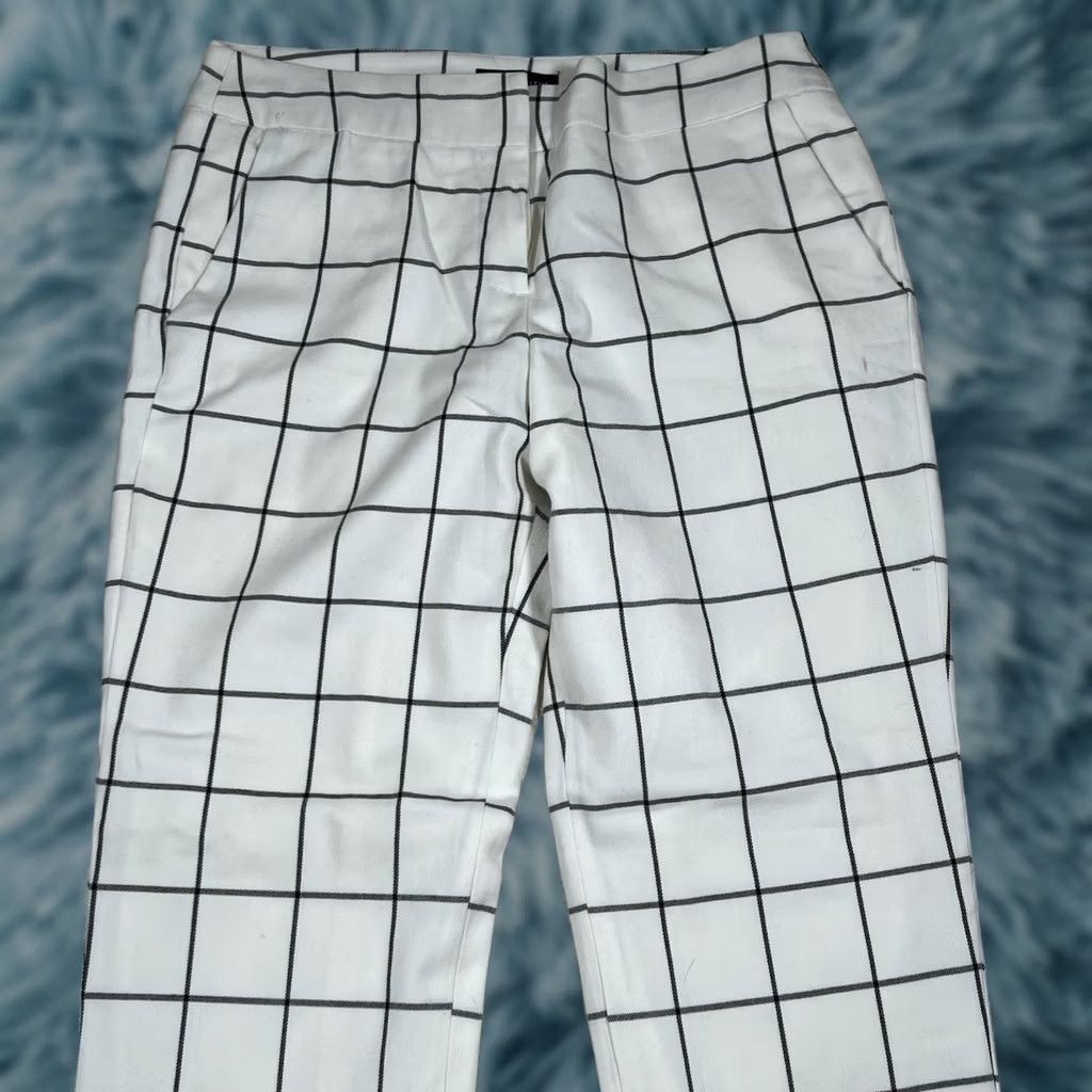 Willi Smith Willi Smith Dress Pants Women Stripe Grid Plaid Black/White Size 6 Regular Womens Pants Size 28" / US 6 / IT 42 - 1 Thumbnail
