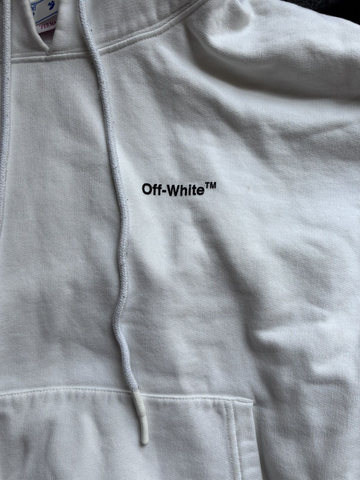 Off-White Off White Diagonal Helvetica Hoodie Size US XL / EU 56 / 4 - 2 Thumbnail